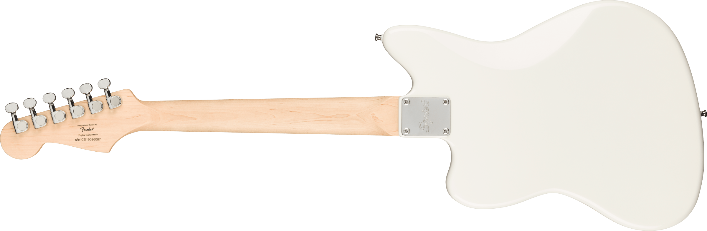 Squier® Mini Jazzmaster® HH, Maple Fingerboard, White Pickguard, Olympic White