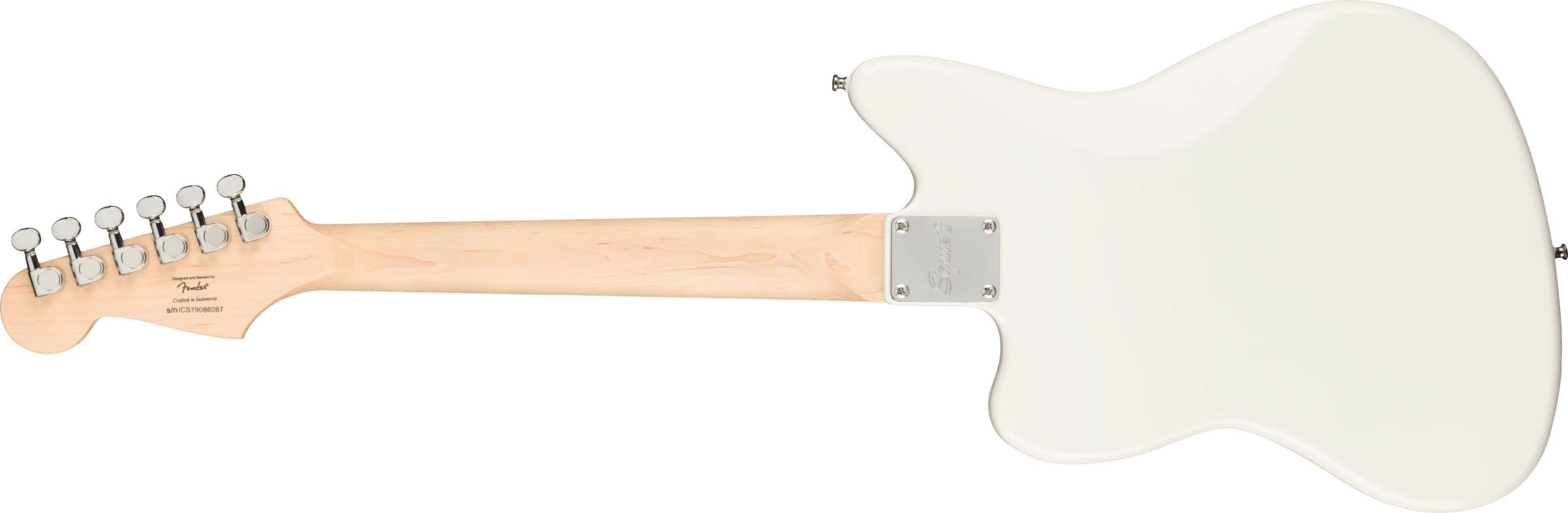 Squier® Mini Jazzmaster® HH, Maple Fingerboard, White Pickguard, Olympic White