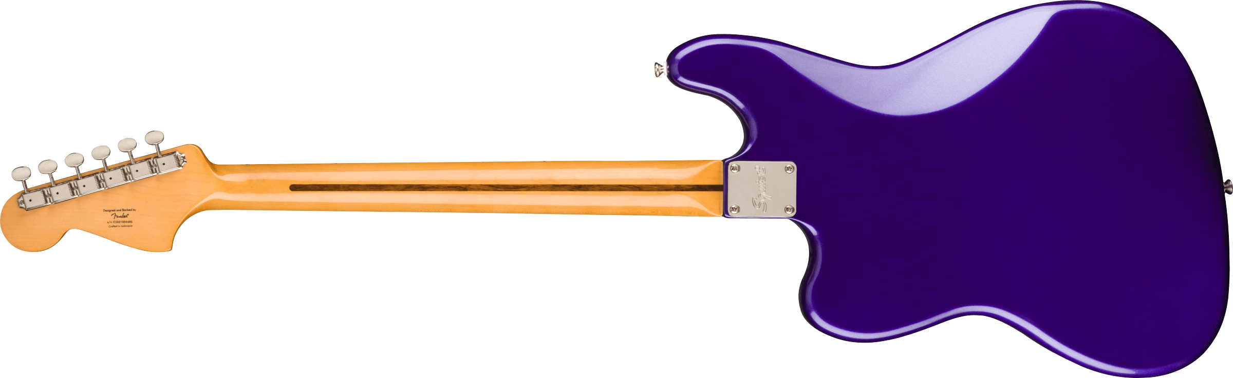 Squier® FSR Classic Vibe Bass VI, Laurel Fingerboard, Tortoiseshell Pickguard, Matching Headstock, Purple Metallic