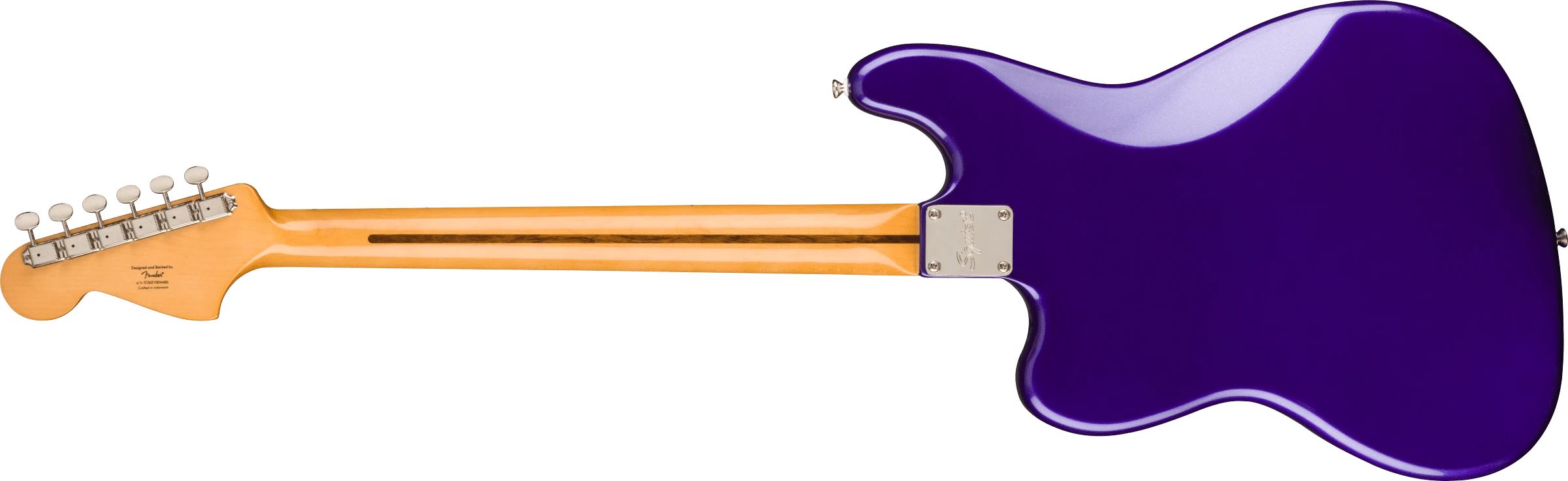 Squier® FSR Classic Vibe Bass VI, Laurel Fingerboard, Tortoiseshell Pickguard, Matching Headstock, Purple Metallic