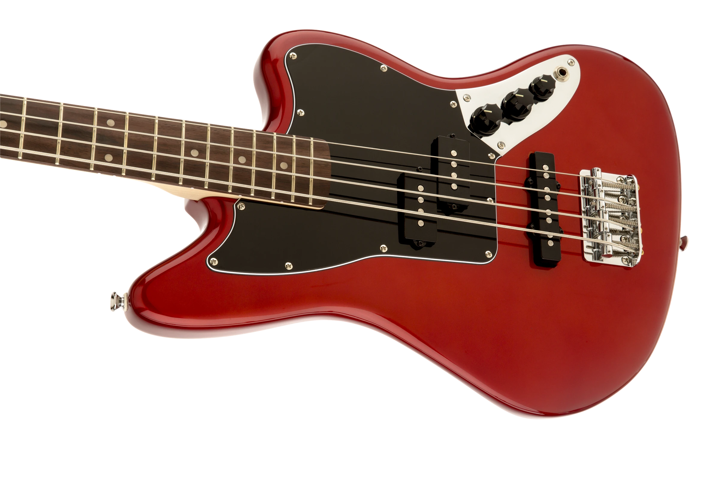 Squier® Vintage Modified Jaguar® Bass Special SS, Rosewood Fingerboard, Candy Apple Red