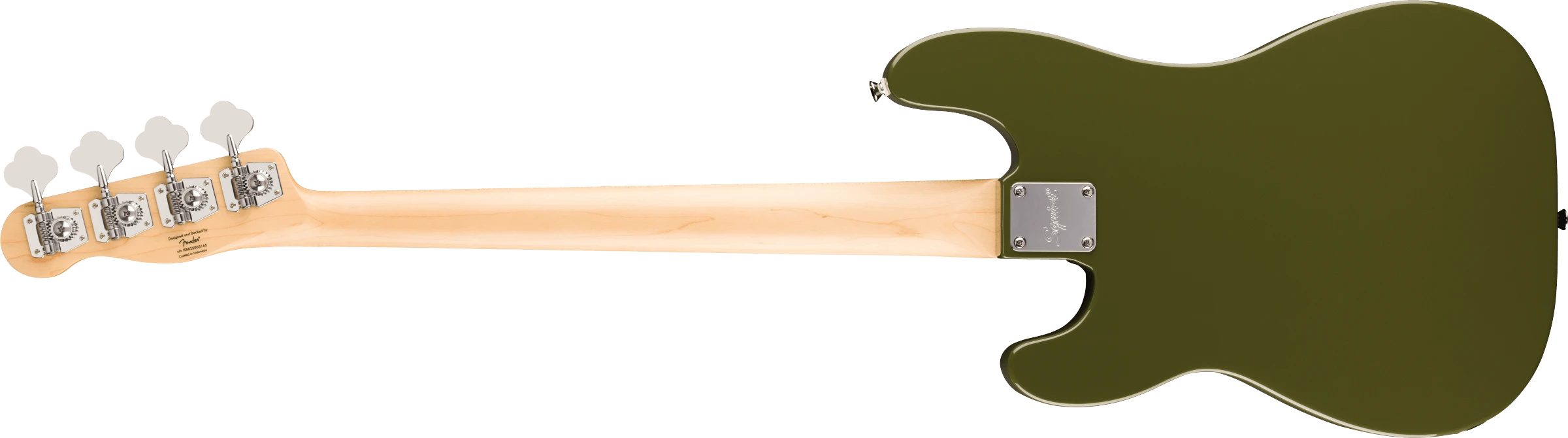 Squier® Paranormal Precision Bass® Thinline SJ, Laurel Fingerboard, Parchment Pickguard, Olive