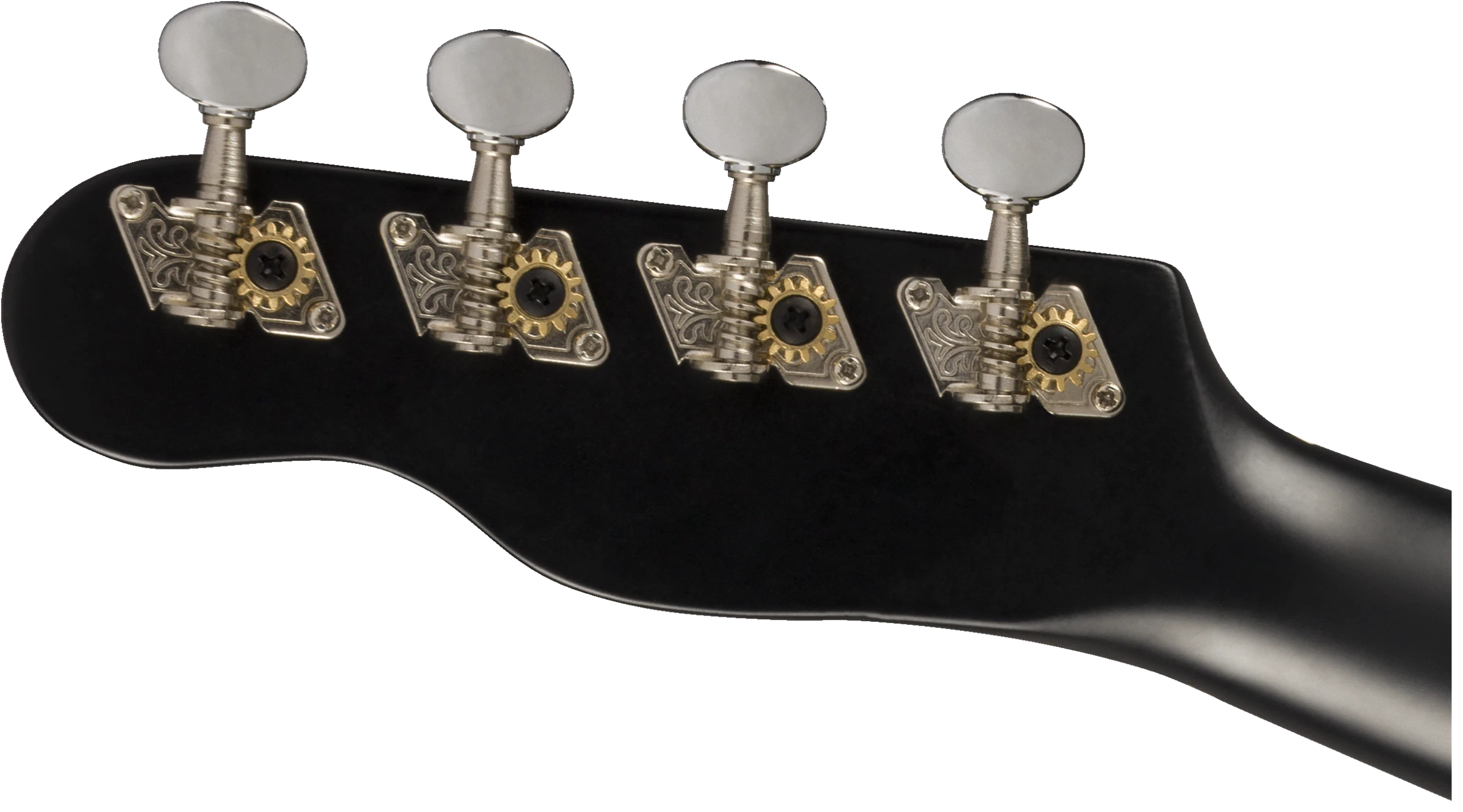 Fender® Venice Soprano Uke, Walnut Fingerboard, Black