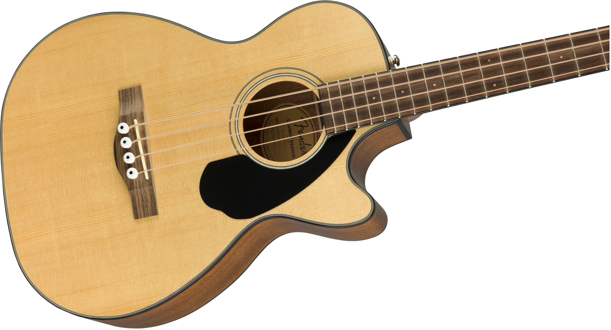 Fender® CB-60SCE Bass, Walnut Fingerboard, Natural