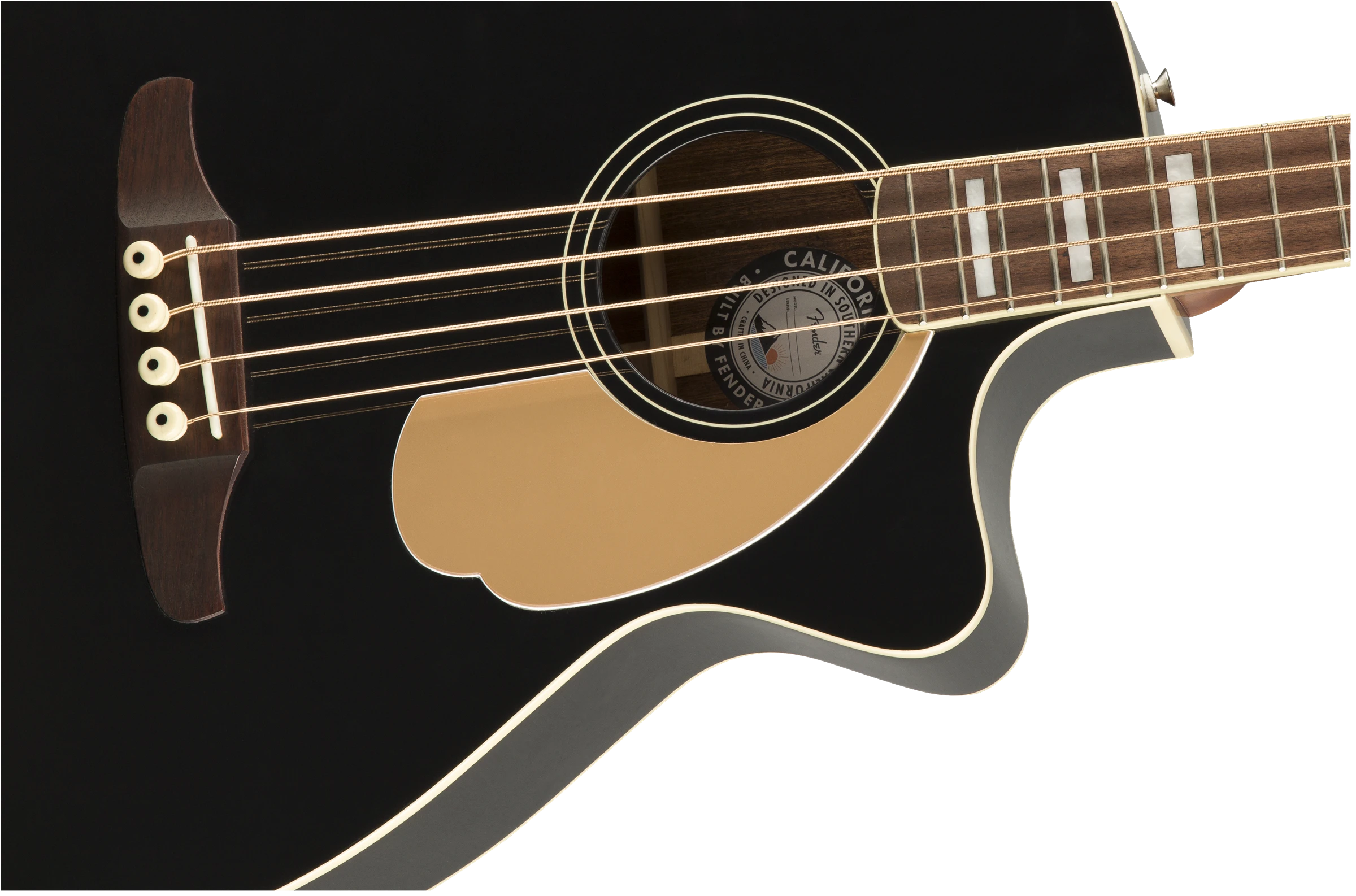 Fender® Kingman Bass, Walnut Fingerboard, Black