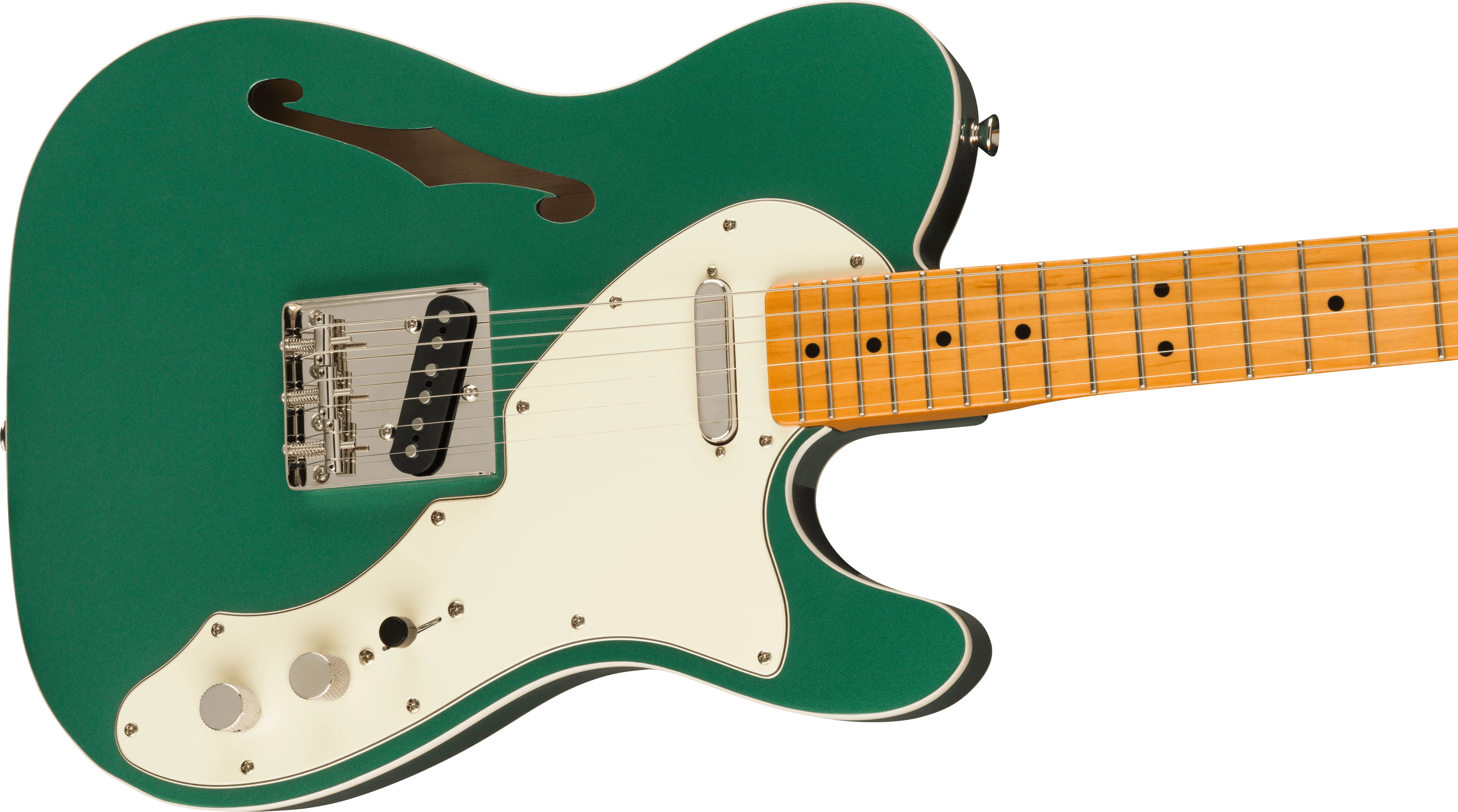 Squier® FSR Classic Vibe '60s Telecaster® Thinline, Maple Fingerboard, Parchment Pickguard, Sherwood Green