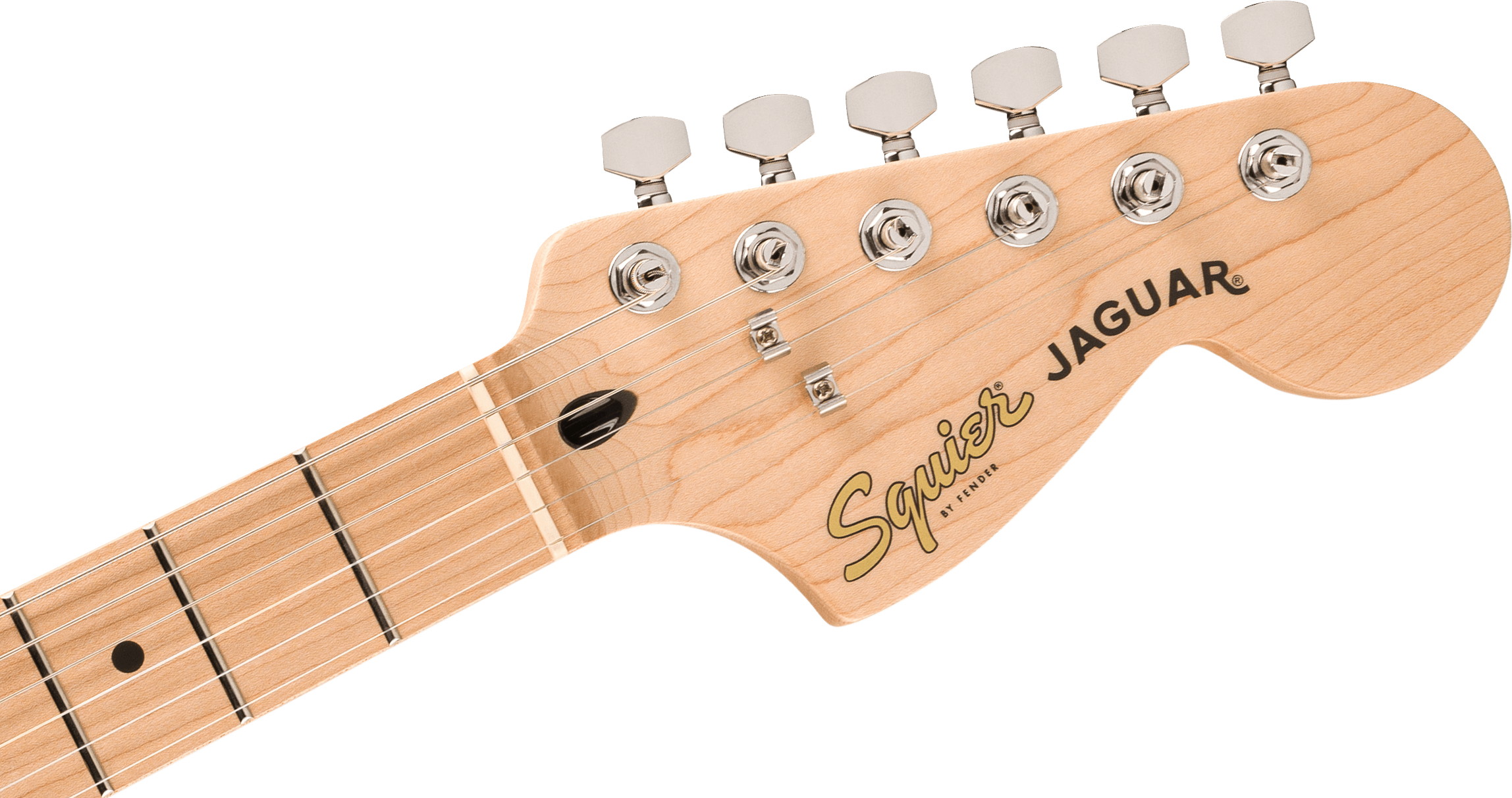 Squier® Affinity Series® Jaguar®, Maple Fingerboard, White Pickguard, Mystic Metallic Brown