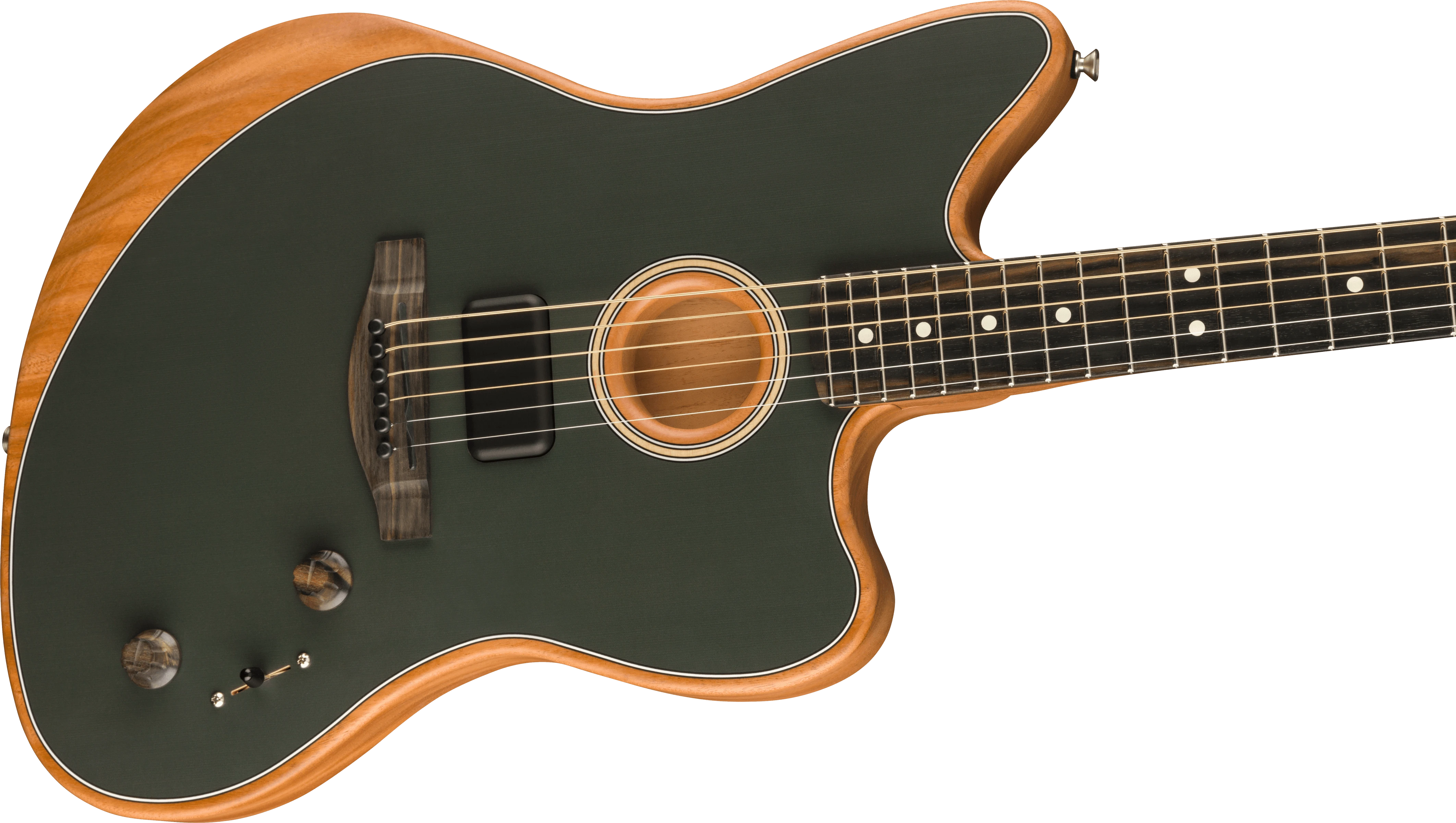 Fender® American Acoustasonic® Jazzmaster®, Tungsten, Ebony Fingerboard