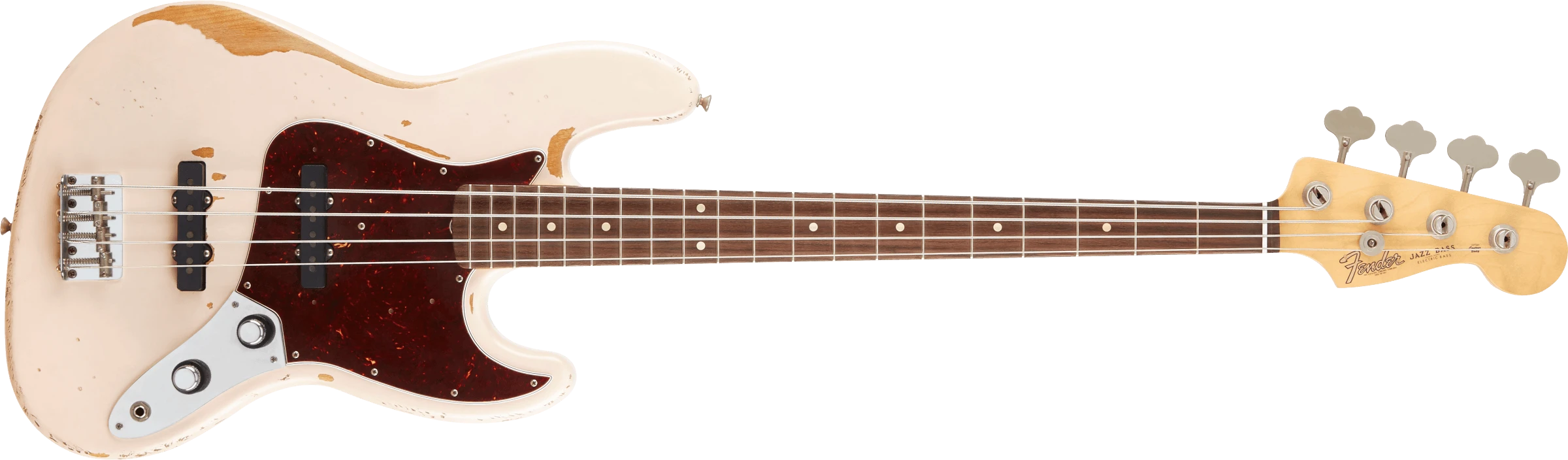 Fender® Flea Jazz Bass, Rosewood Fingerboard, Roadworn Shell Pink