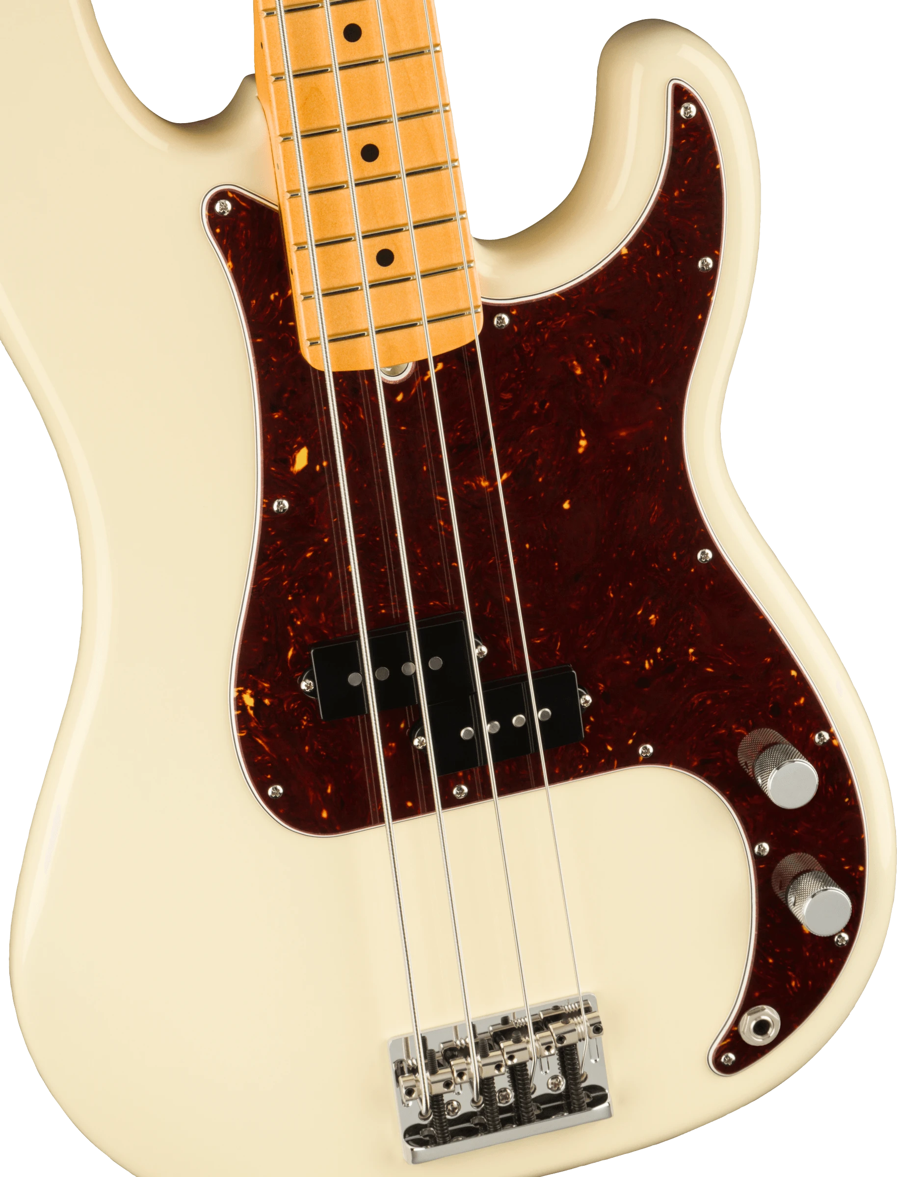 Fender® American Professional II Precision Bass®, Maple Fingerboard, Olympic White