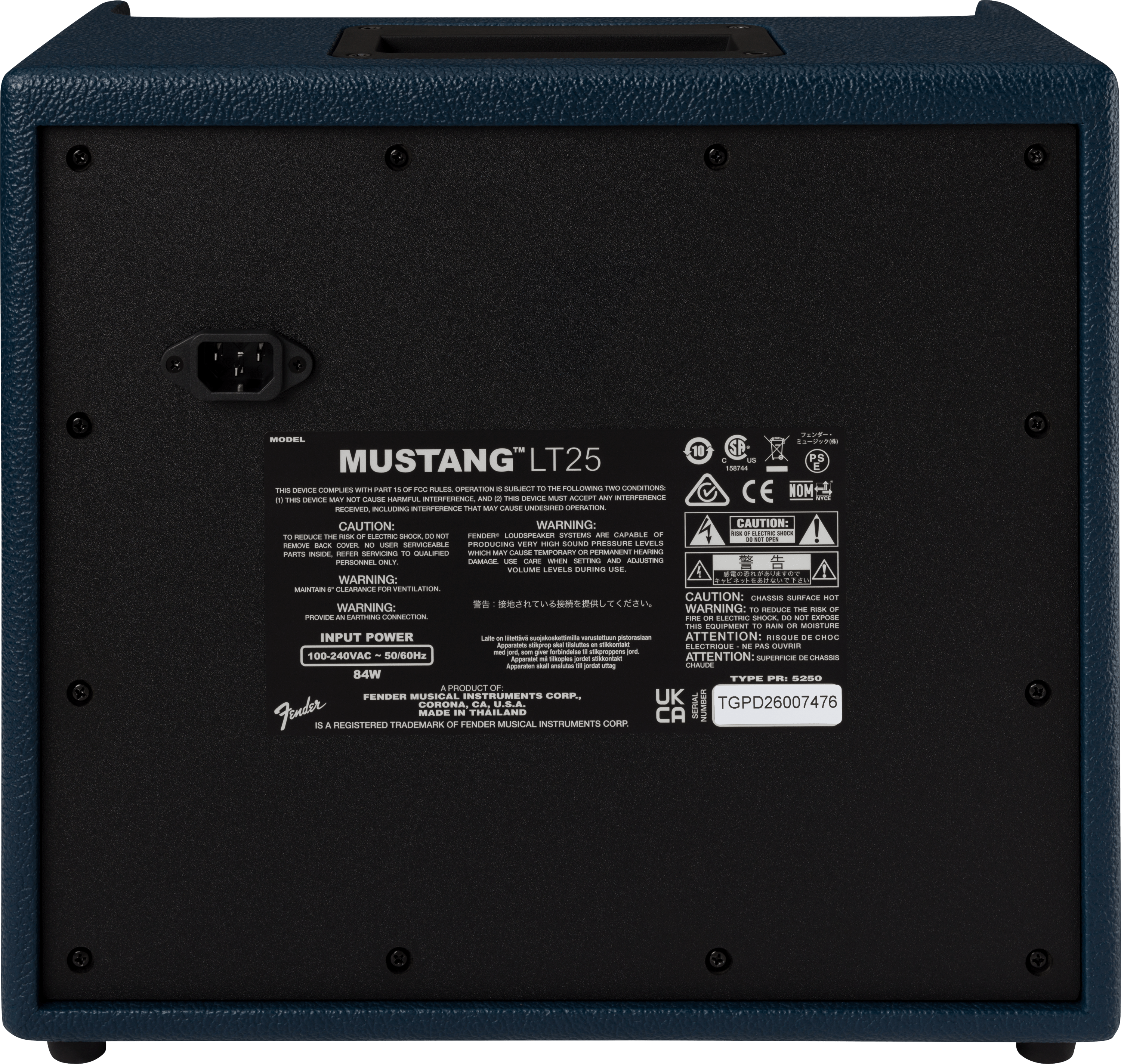 Fender® Mustang™ LT25, Navy, 230V EU