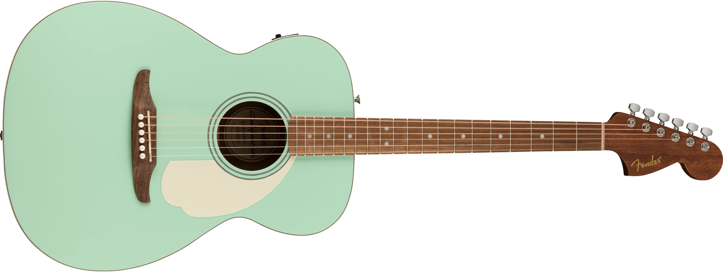 Fender® California Standard Monterey™ E, Spruce Top, Ivory Pickguard, Surf Green