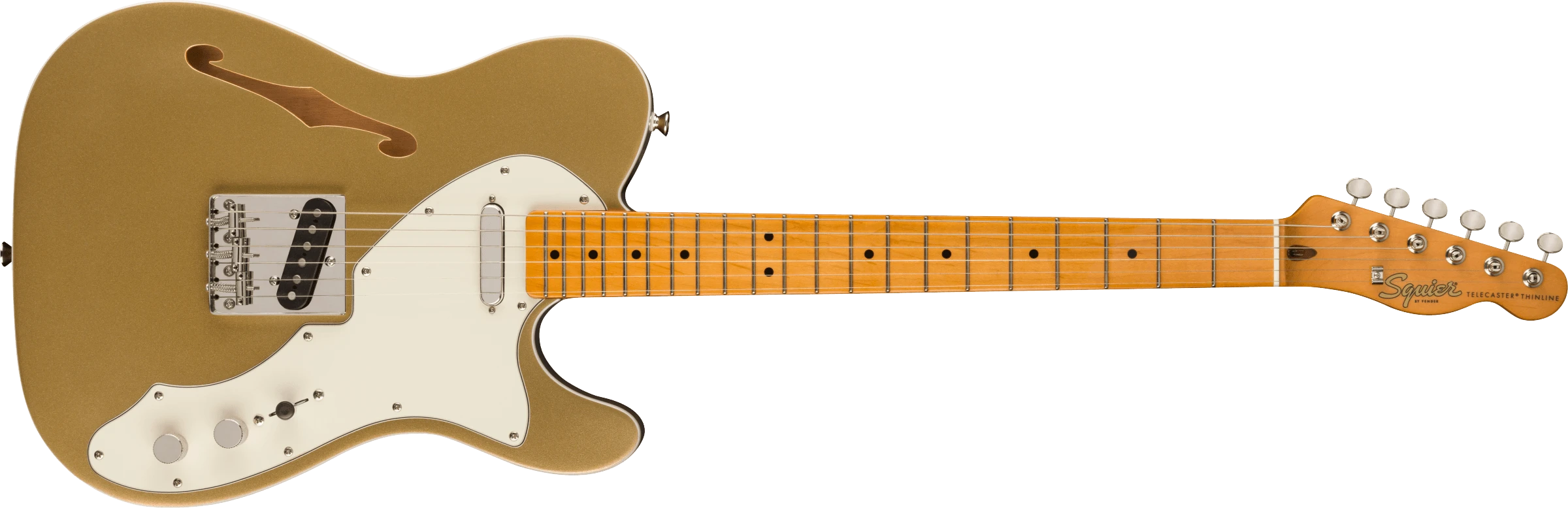 Squier® FSR Classic Vibe '60s Telecaster® Thinline, Maple Fingerboard, Parchment Pickguard, Aztec Gold