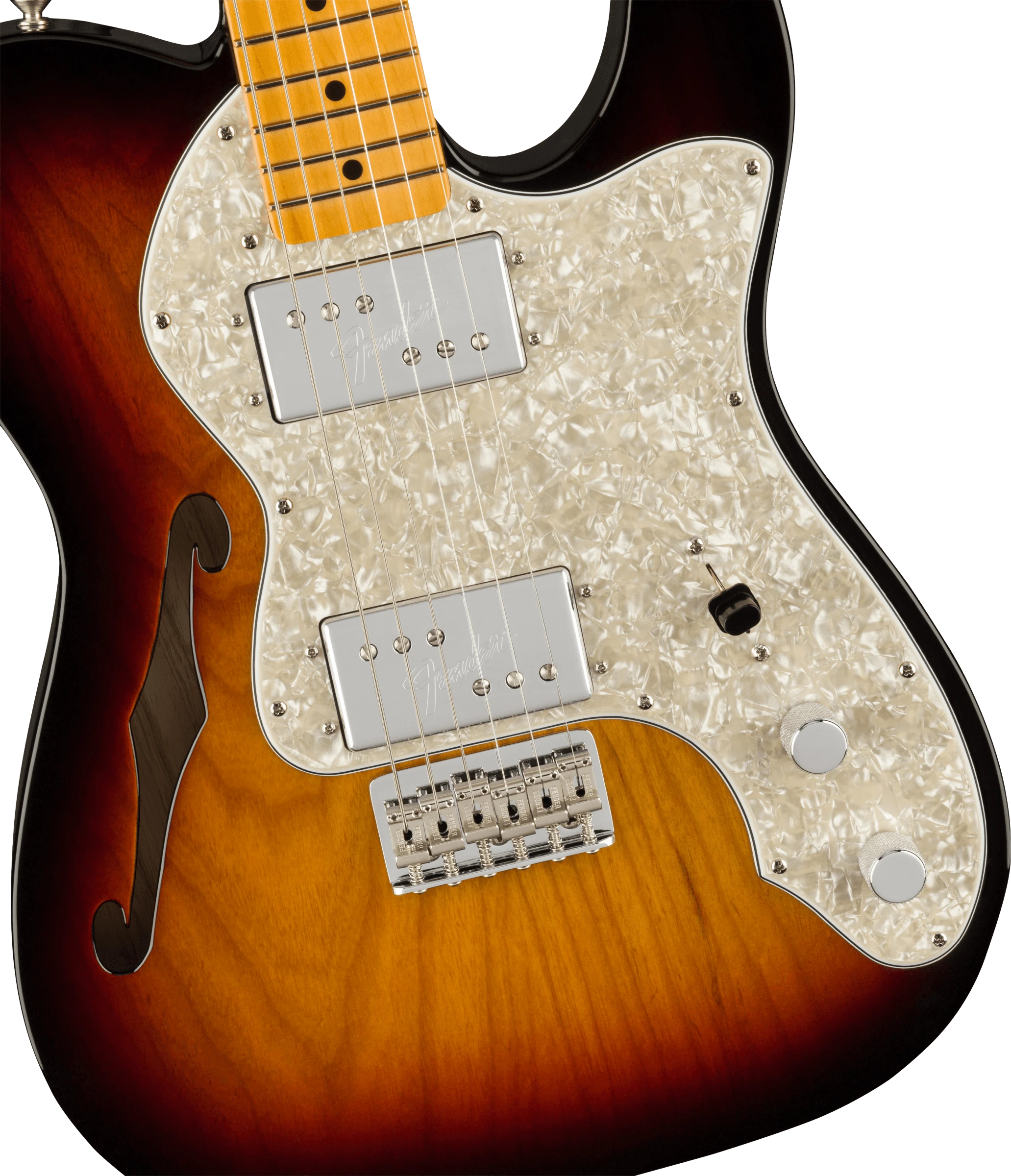 Fender® American Vintage II 1972 Telecaster® Thinline, Maple Fingerboard, 3-Color Sunburst