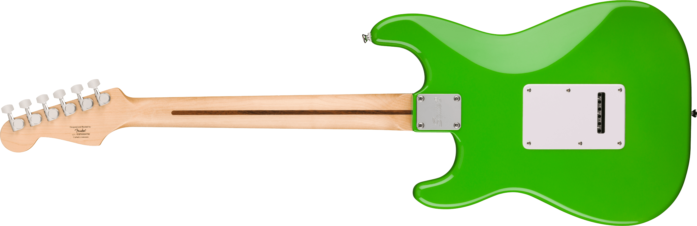Squier® FSR Squier Sonic® Stratocaster® HSS, Laurel Fingerboard, White Pickguard, Lime Green