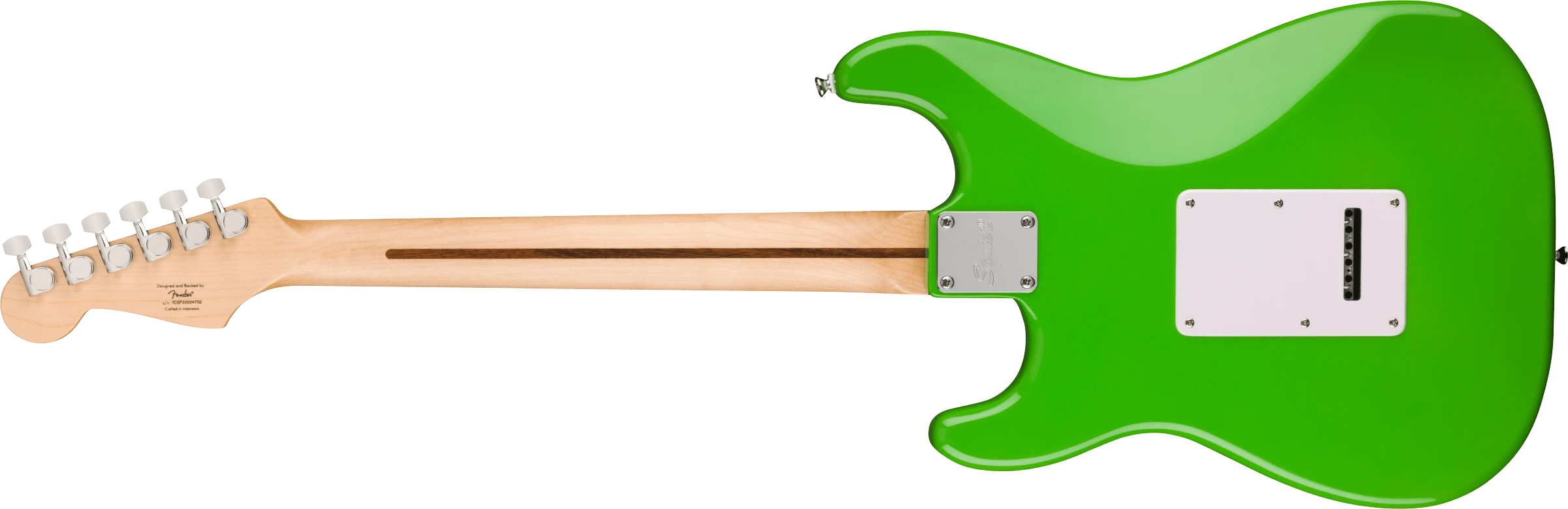 Squier® FSR Squier Sonic® Stratocaster® HSS, Laurel Fingerboard, White Pickguard, Lime Green