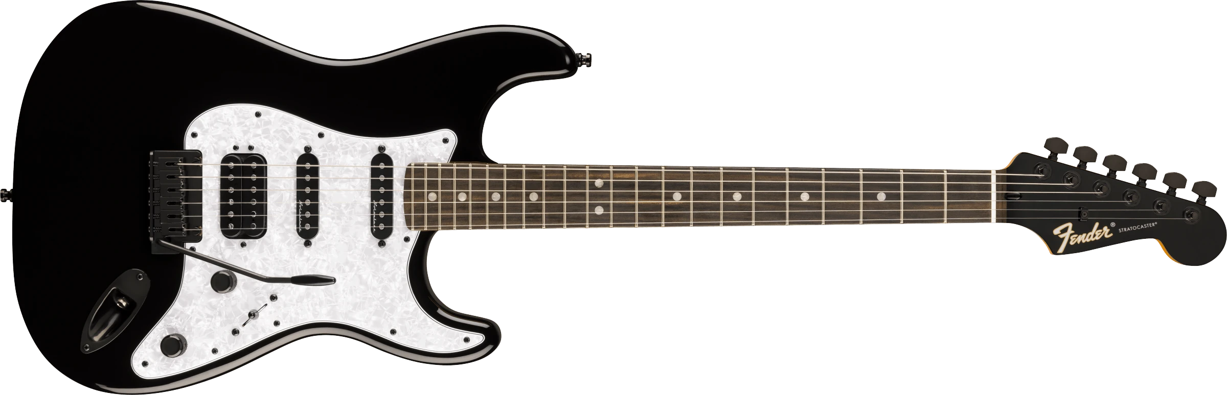 Fender® Limited Edition Player Fusion Stratocaster® HSS, Ebony Fingerboard, Black