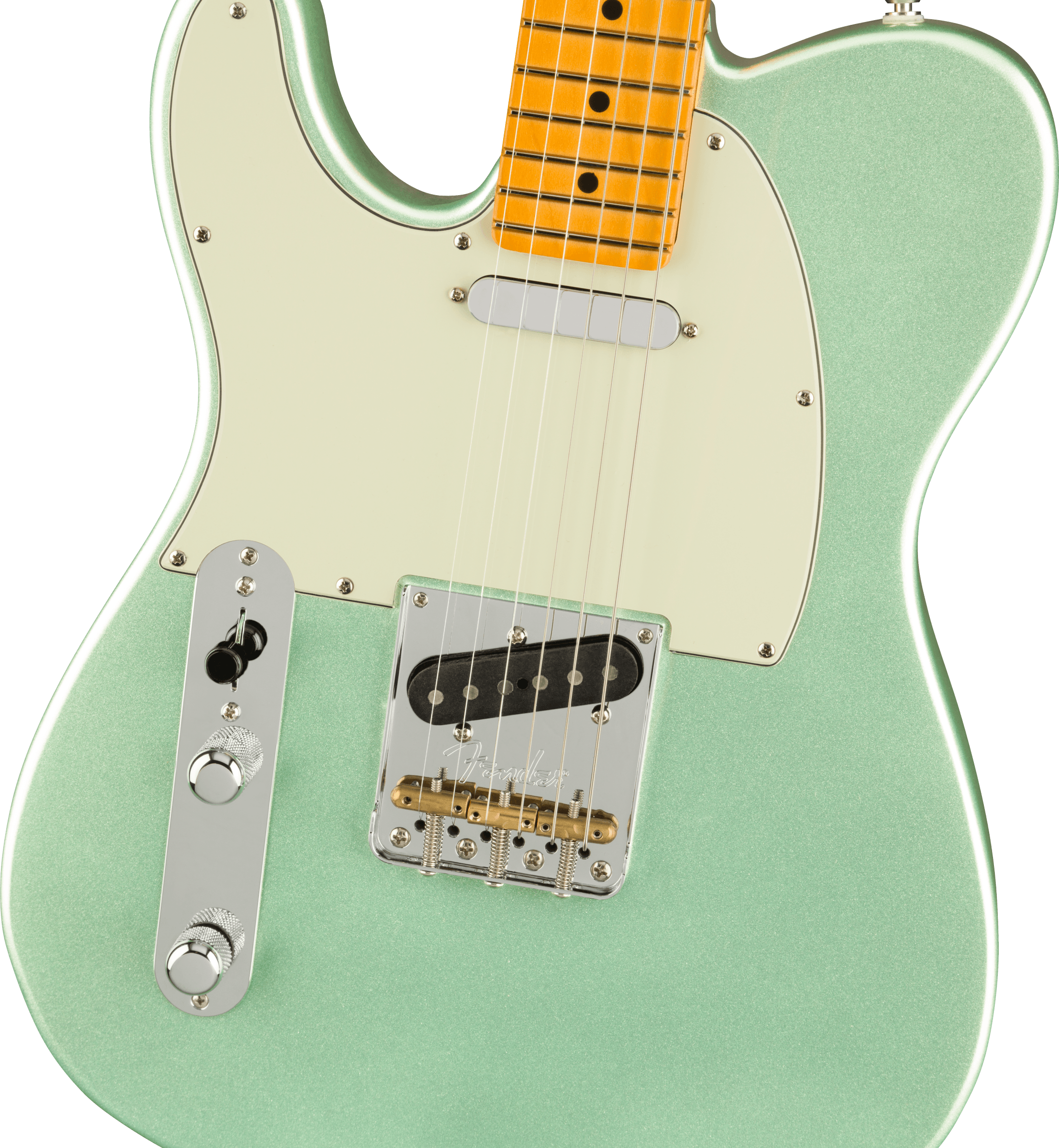 Fender® American Professional II Telecaster® Left-Hand, Maple Fingerboard, Mystic Surf Green