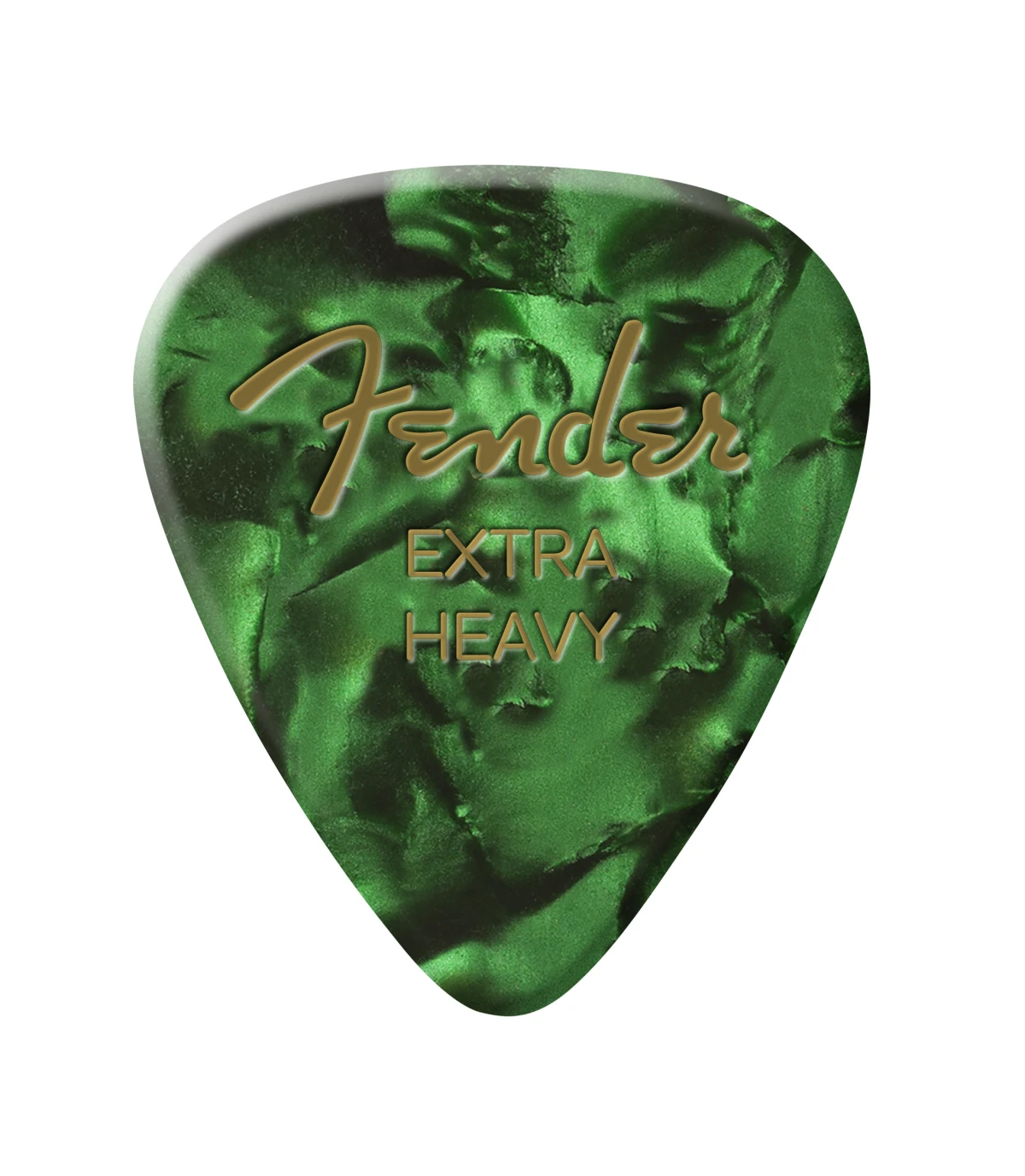 Fender® 351 Shape Premium Picks, Extra Heavy, Green Moto, 12 Count