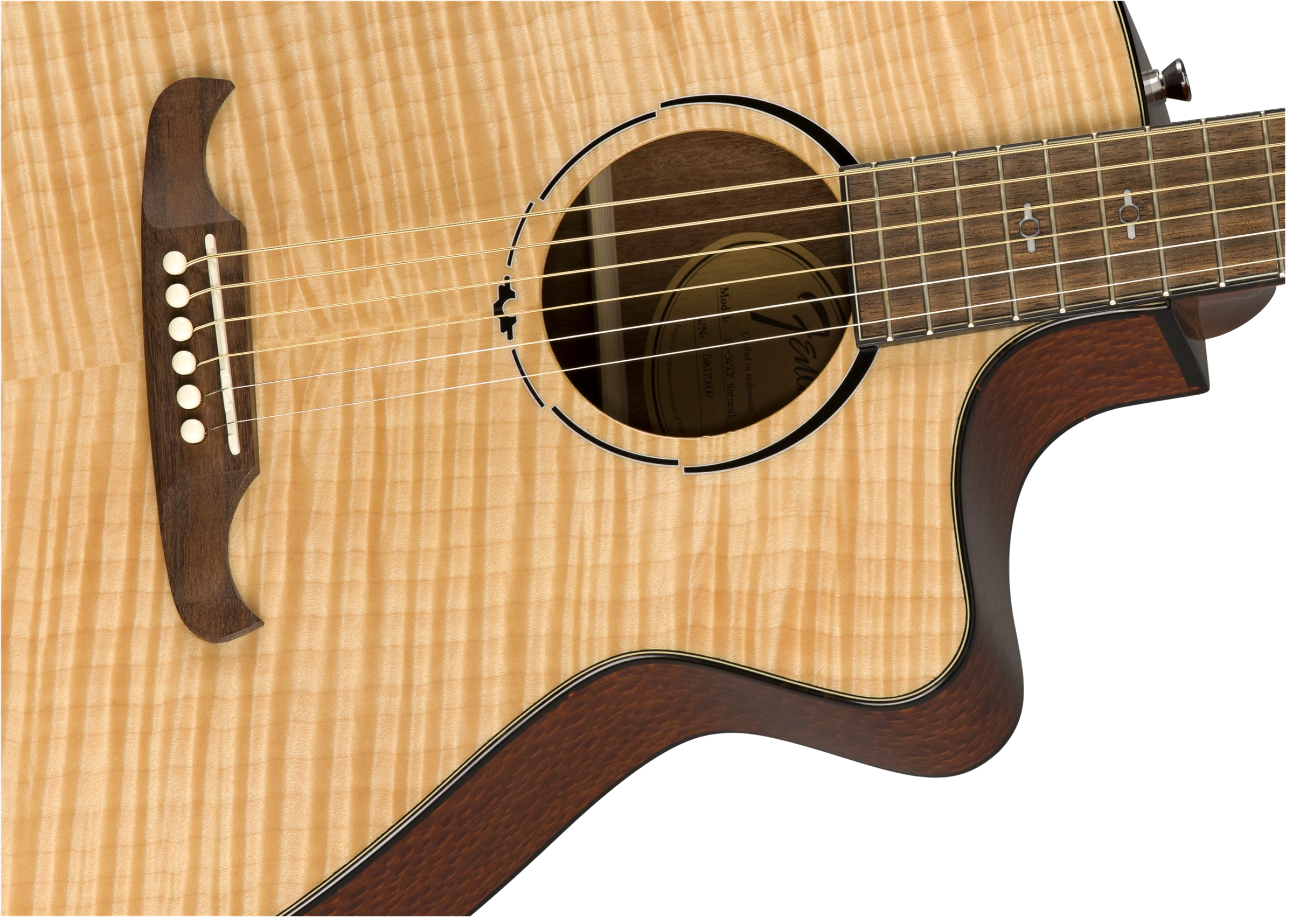 Fender® FA-345CE Auditorium, Walnut Fingerboard, Natural
