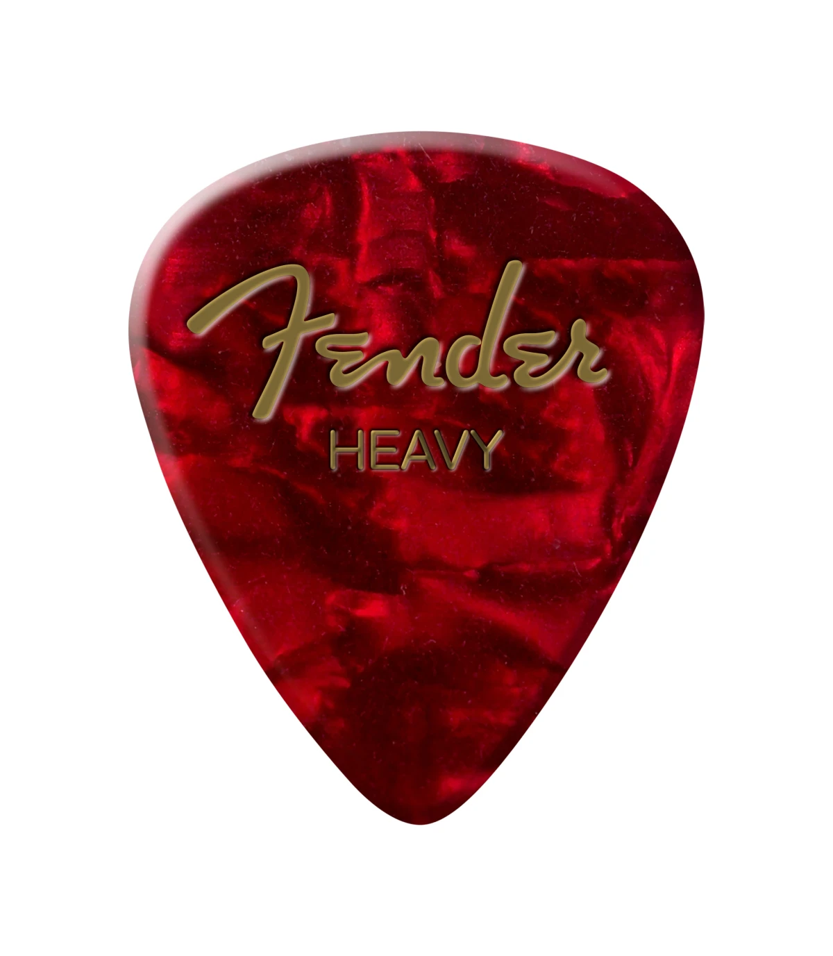Fender® Premium Celluloid 351 Shape Picks, Heavy, Red Moto, 12-Pack