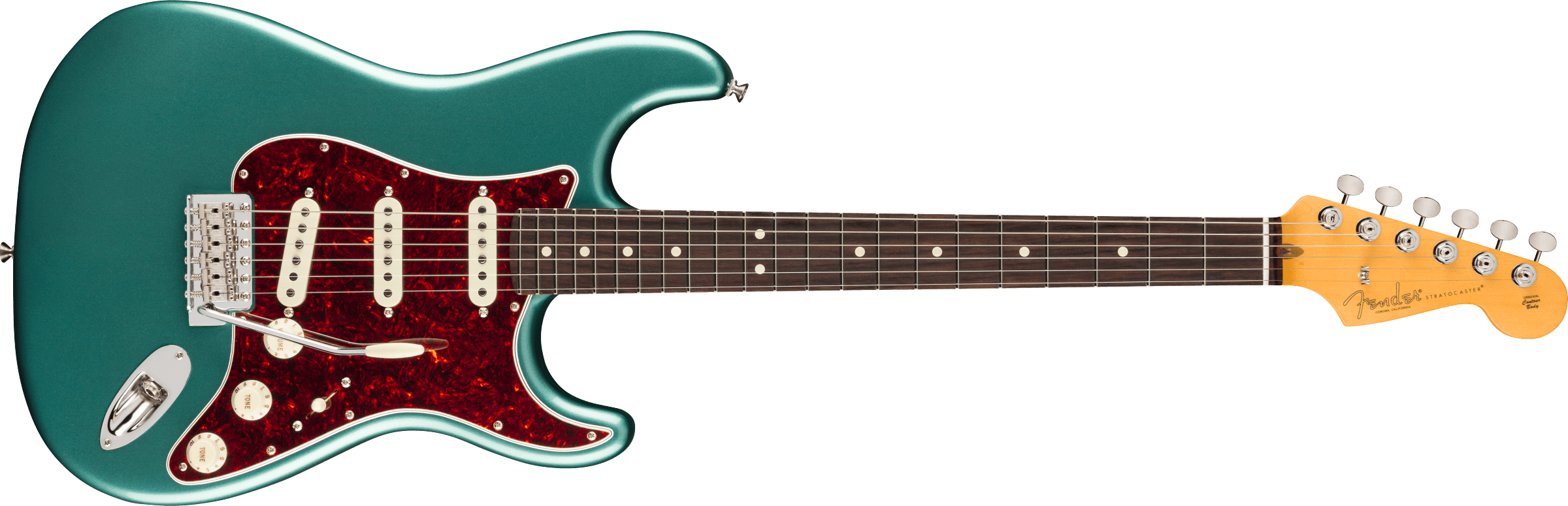 Fender® American Professional Classic Stratocaster®, Rosewood Fingerboard, Faded Sherwood Green Metallic