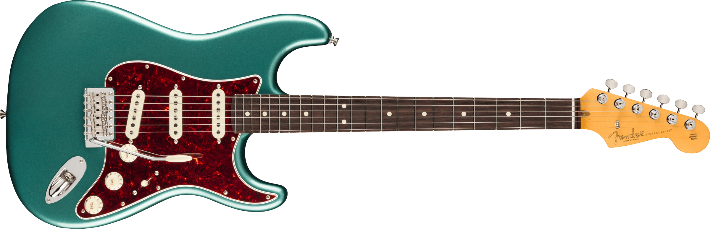 Fender® American Professional Classic Stratocaster®, Rosewood Fingerboard, Faded Sherwood Green Metallic