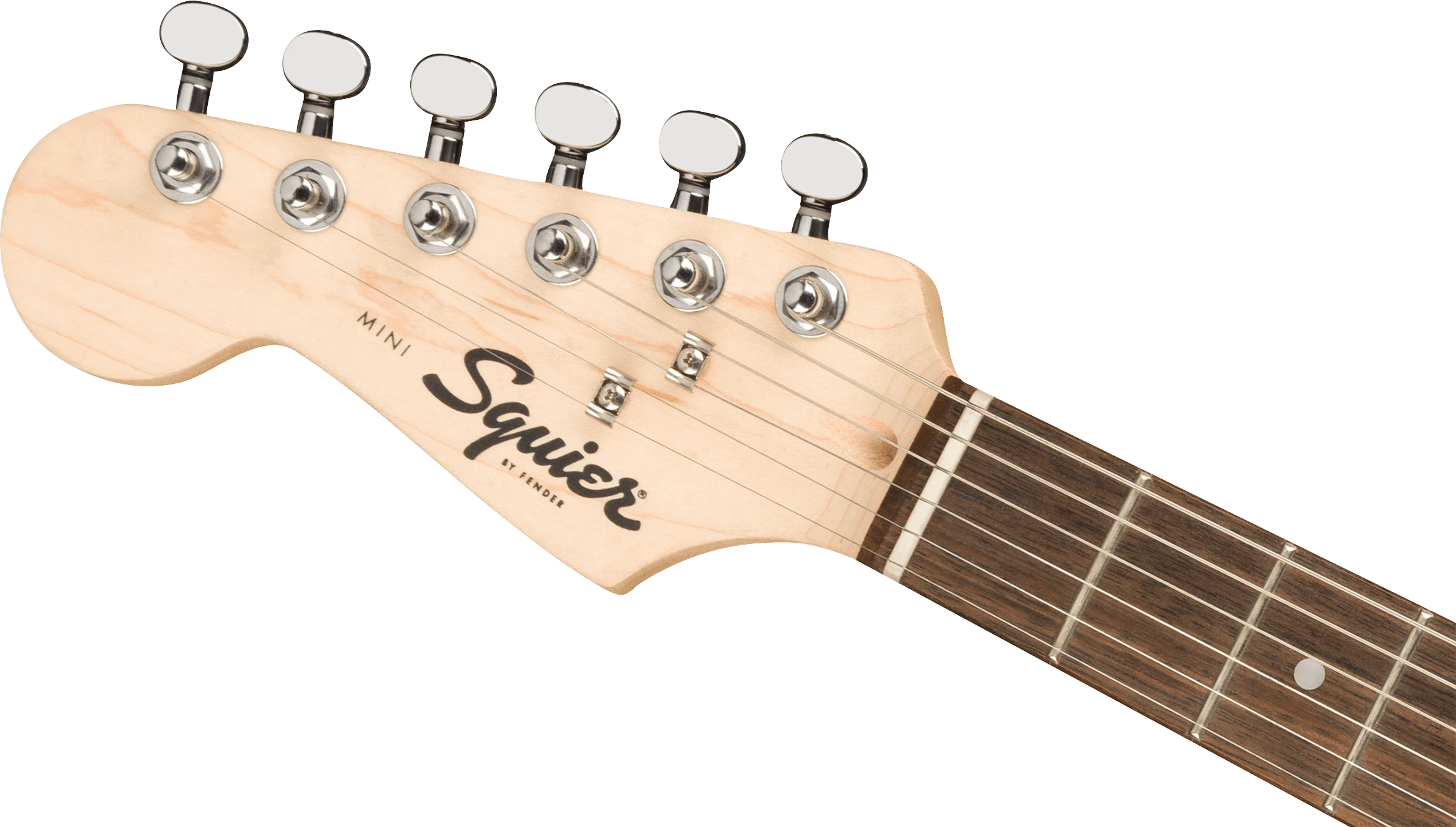 Squier® Mini Stratocaster® Left-Handed, Laurel Fingerboard, White Pickguard, Black