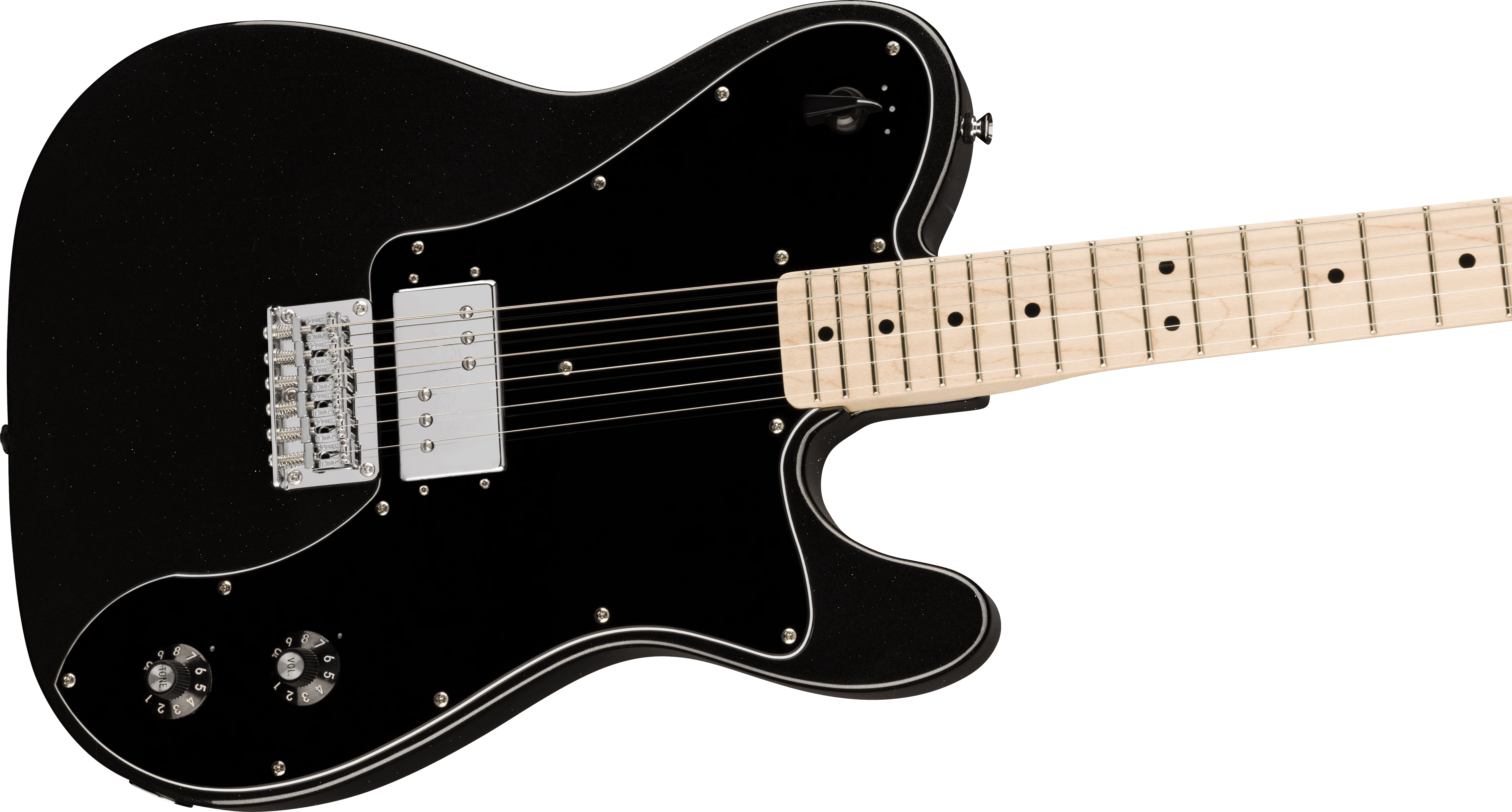 Squier® Paranormal Esquire® Deluxe, Maple Fingerboard, Black Pickguard, Metallic Black