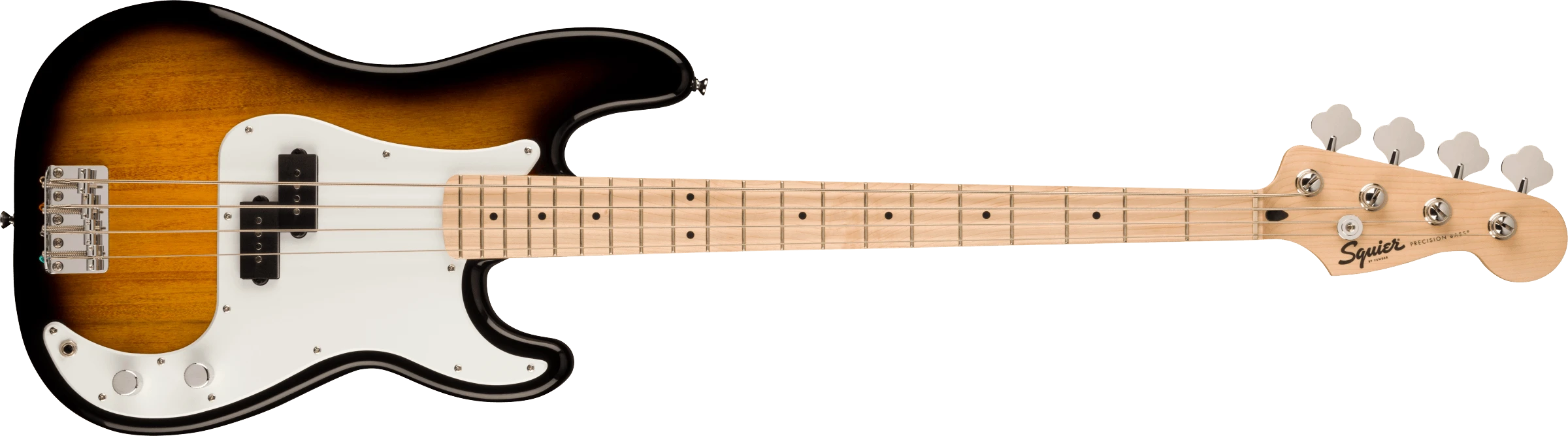 Squier® Squier Sonic® Precision Bass®, Maple Fingerboard, White Pickguard, 2-Color Sunburst