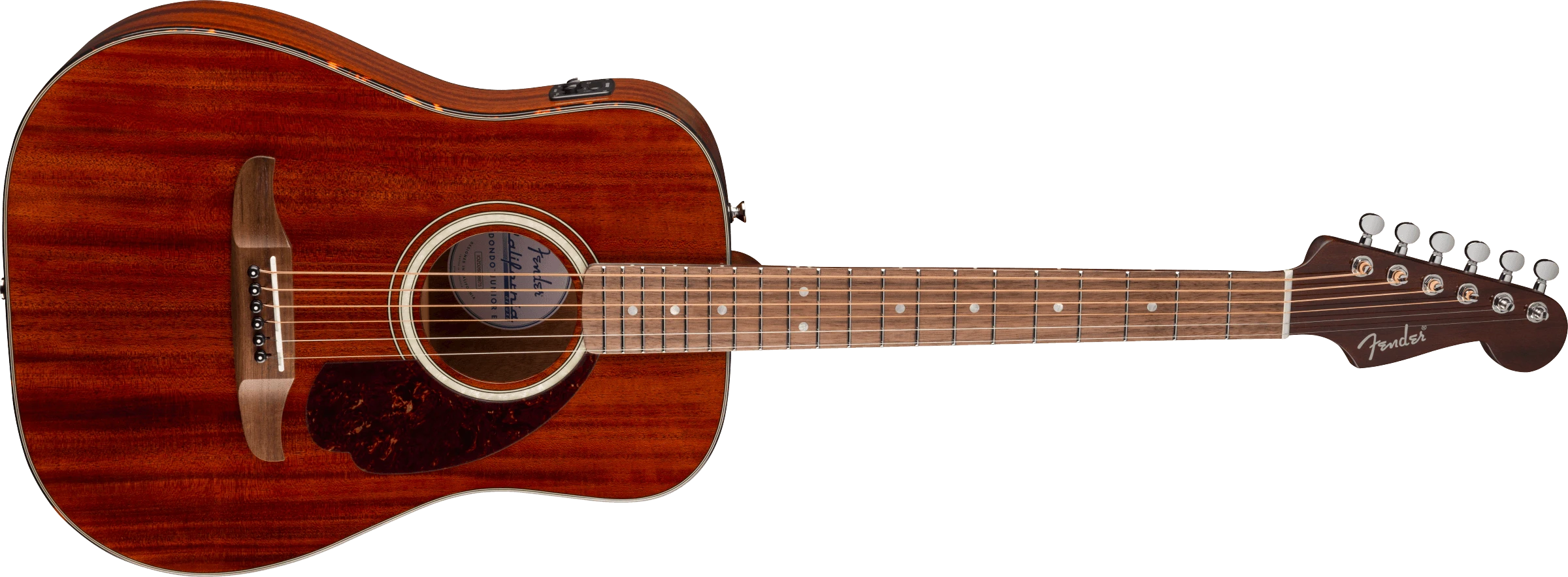 Fender® California Deluxe Redondo™ Jr. E Mahogany, Walnut Fingerboard, Natural