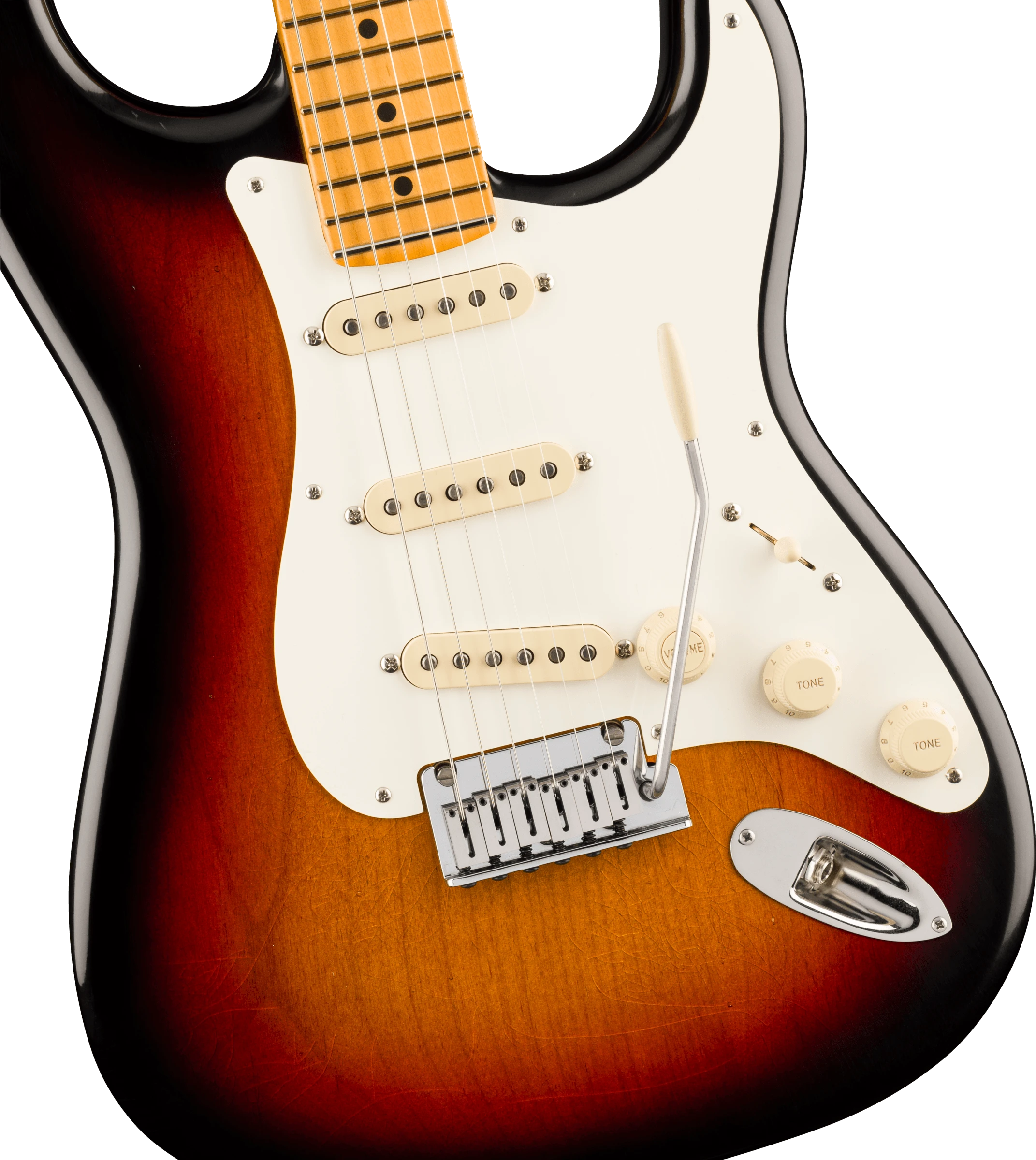 Fender® American Ultra Luxe Vintage '50s Stratocaster®, Maple Fingerboard, 3-Color Sunburst