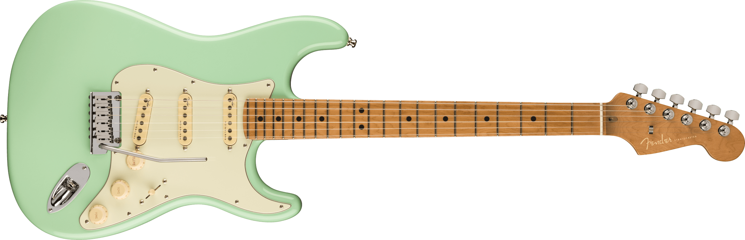 Fender® American Ultra Stratocaster®, Maple Fingerboard, Surf Green