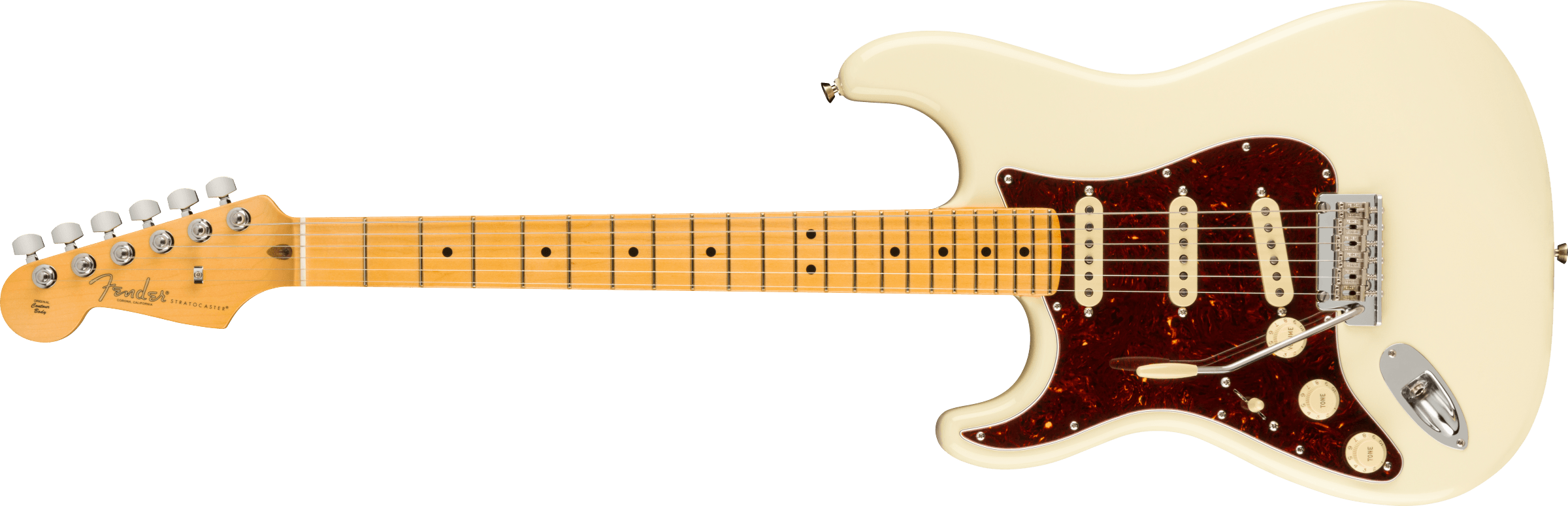 Fender® American Professional II Stratocaster® Left-Hand, Maple Fingerboard, Olympic White