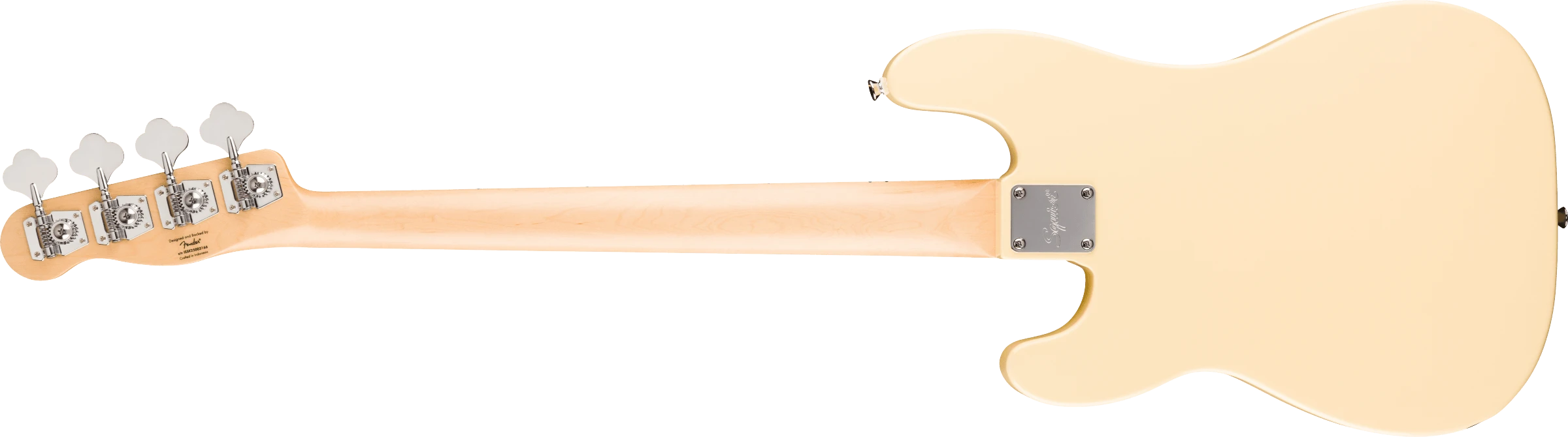 Squier® Paranormal Precision Bass® Thinline SJ, Maple Fingerboard, Parchment Pickguard, Vintage White