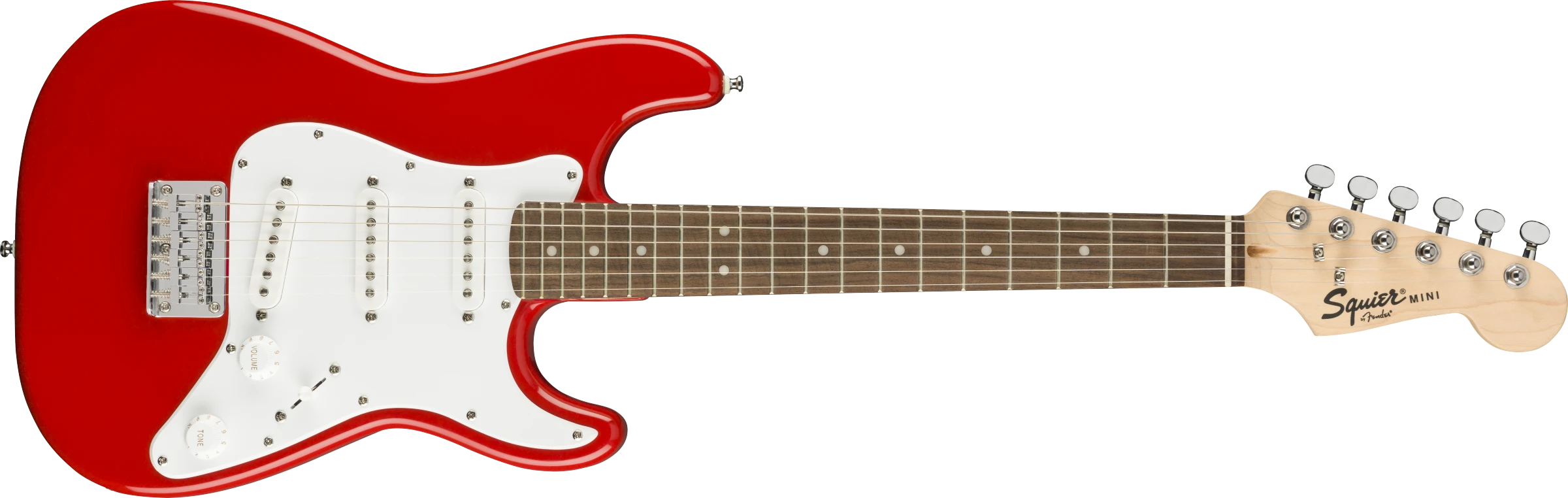 Squier® Mini Strat®, Laurel Fingerboard, Torino Red