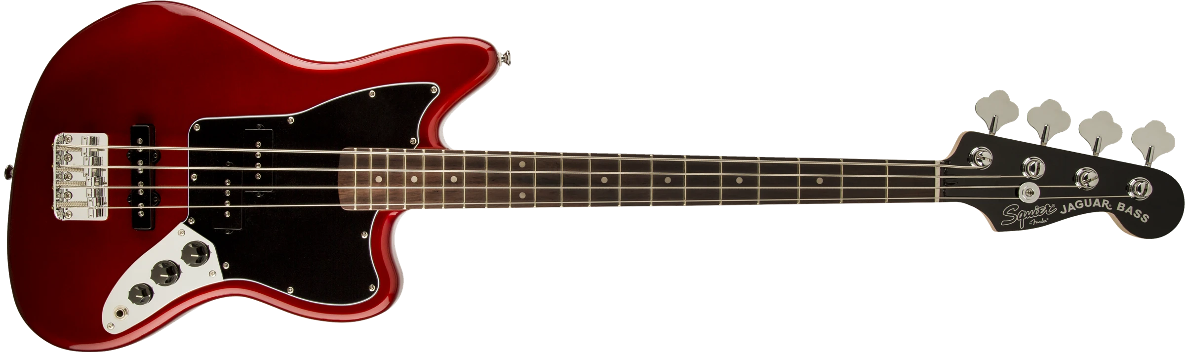 Squier® Vintage Modified Jaguar® Bass Special SS, Rosewood Fingerboard, Candy Apple Red
