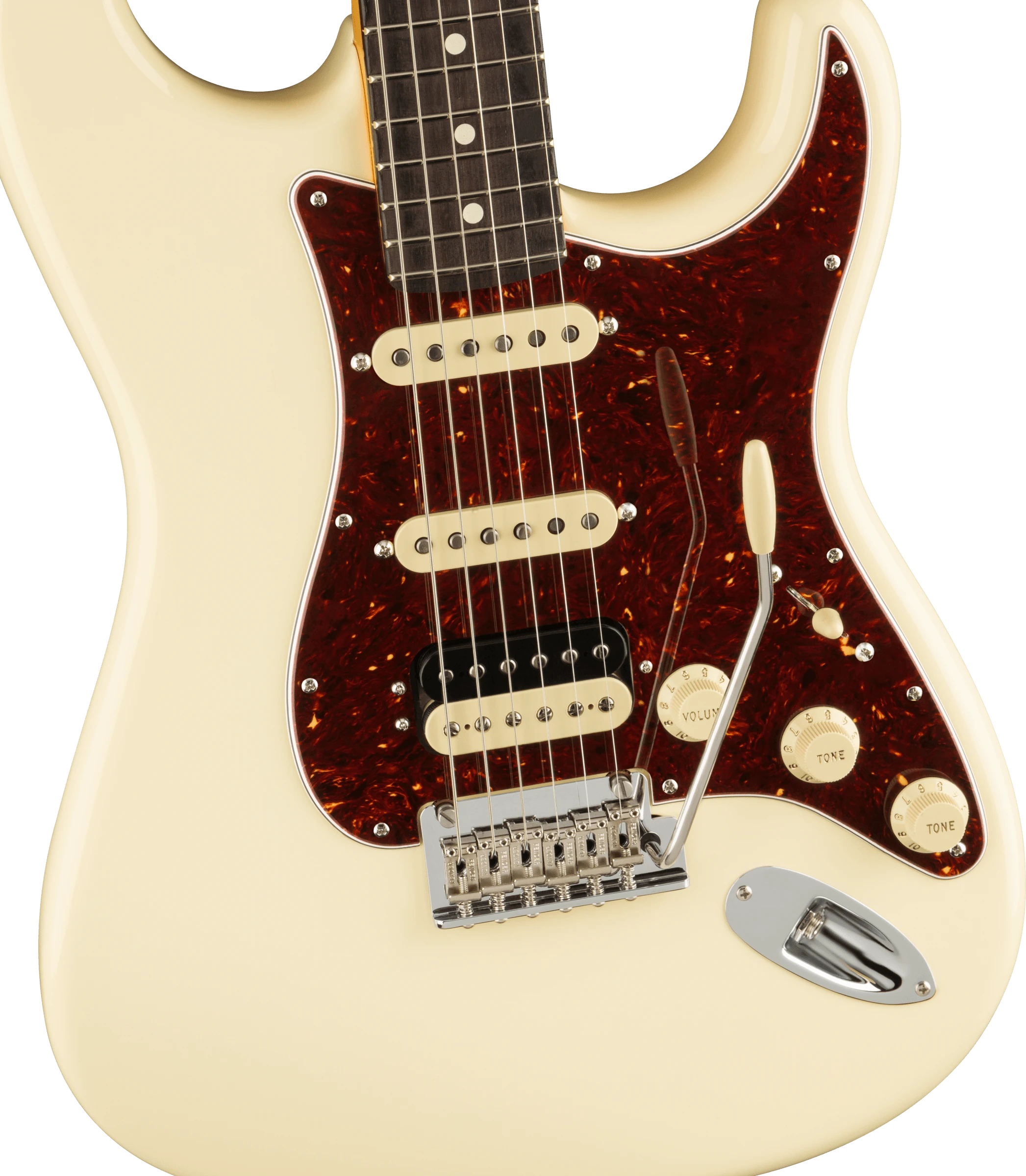 Fender® American Professional II Stratocaster® HSS, Rosewood Fingerboard, Olympic White