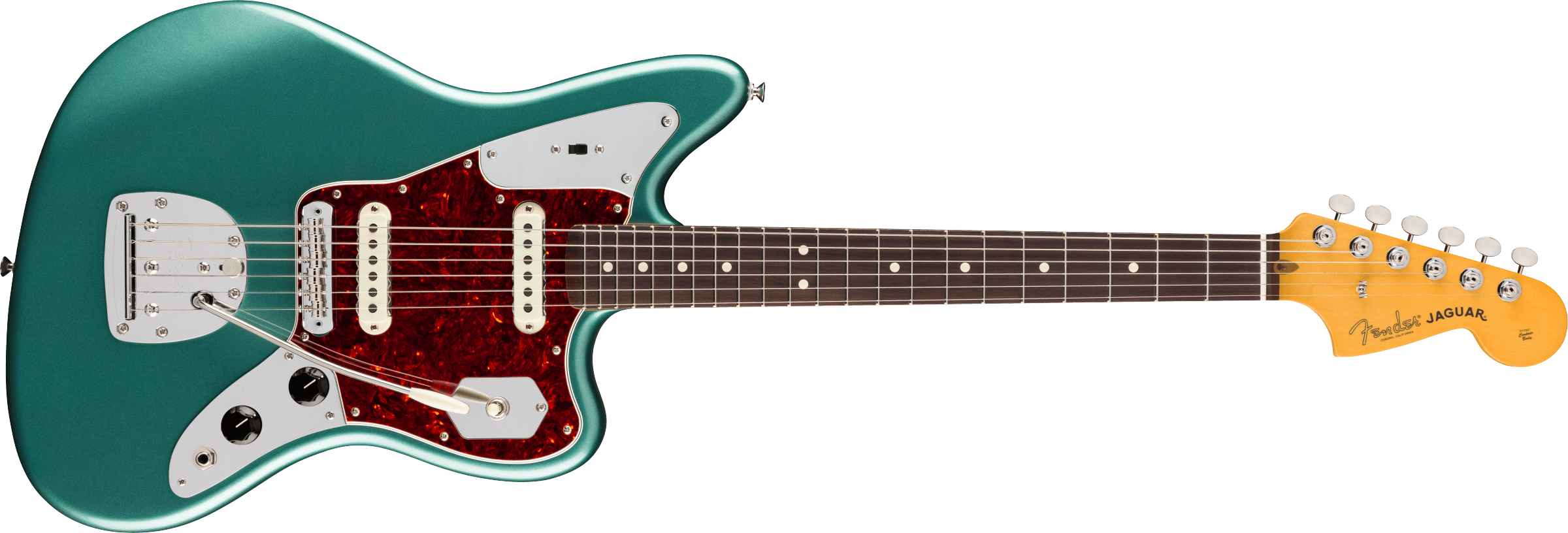 Fender® American Professional Classic Jaguar®, Rosewood Fingerboard, Faded Sherwood Green Metallic
