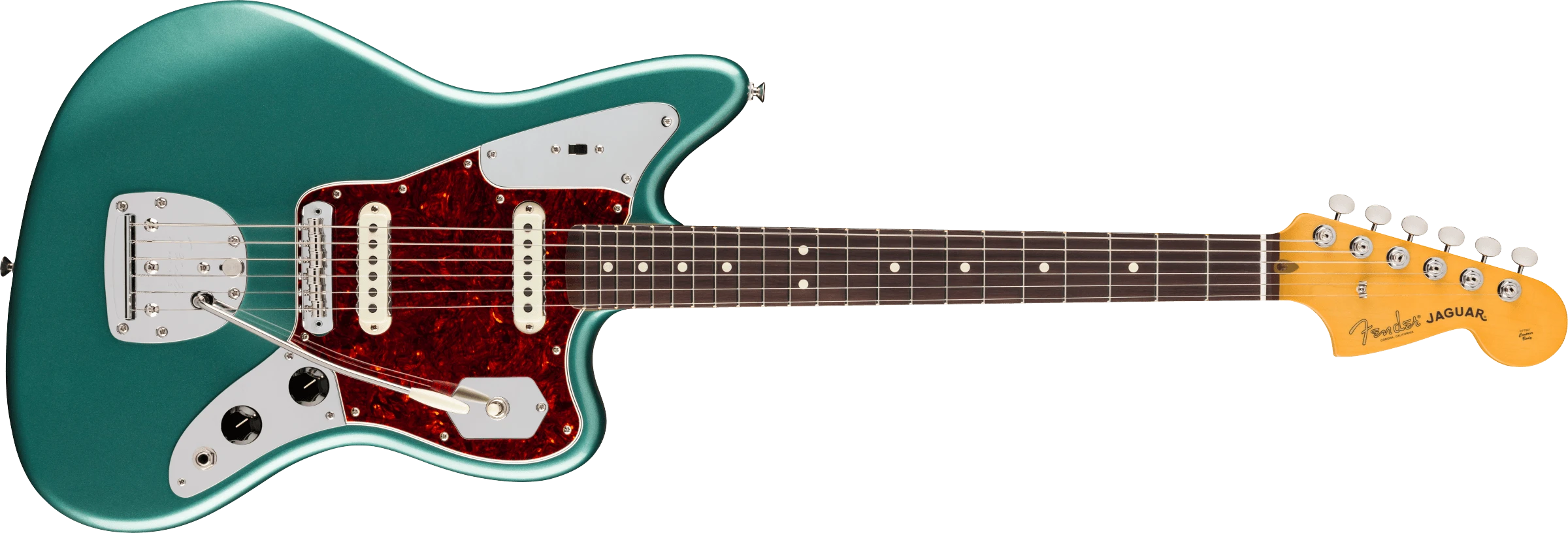 Fender® American Professional Classic Jaguar®, Rosewood Fingerboard, Faded Sherwood Green Metallic
