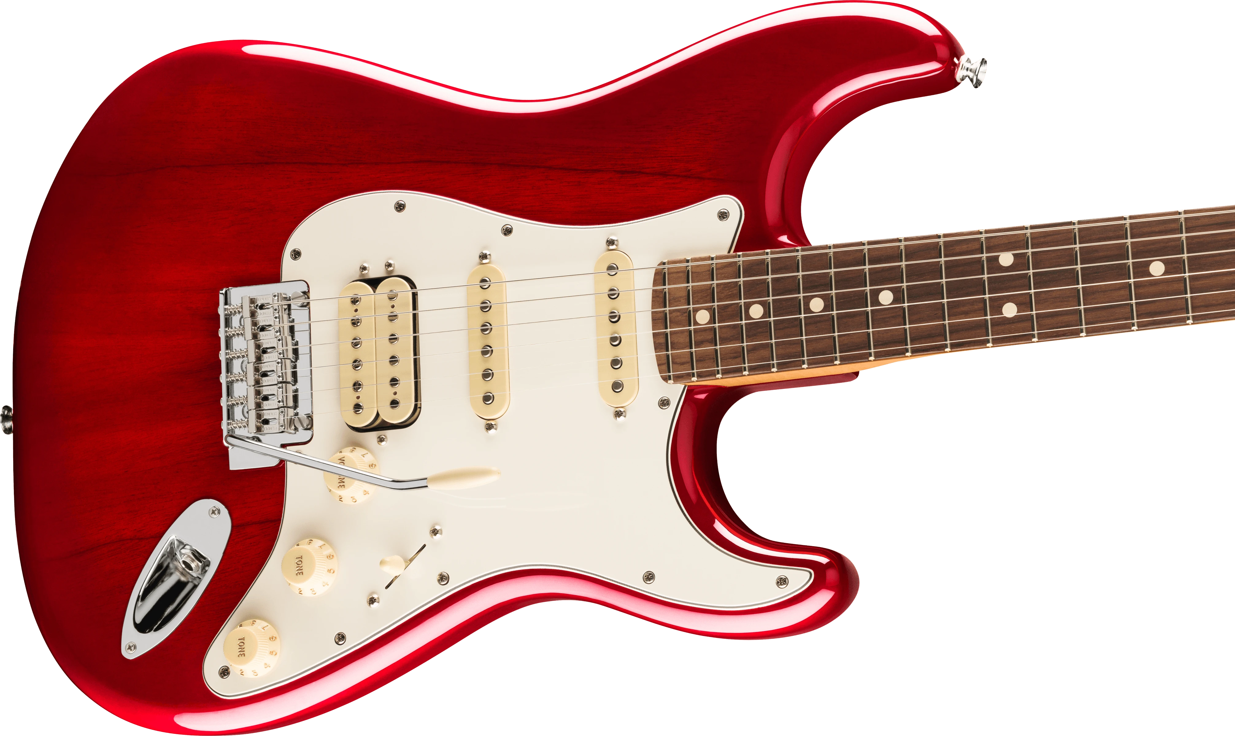 Fender® Player II Stratocaster® HSS, Rosewood Fingerboard, Transparent Cherry Burst