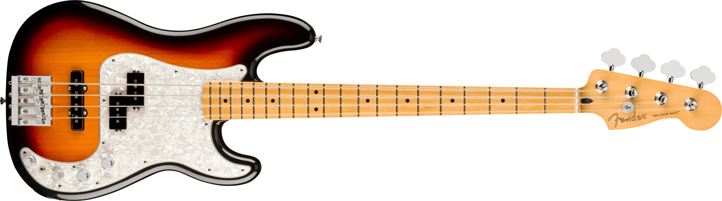Fender® Player II Modified Active Precision Bass®, Maple Fingerboard, 3 Tone Sunburst