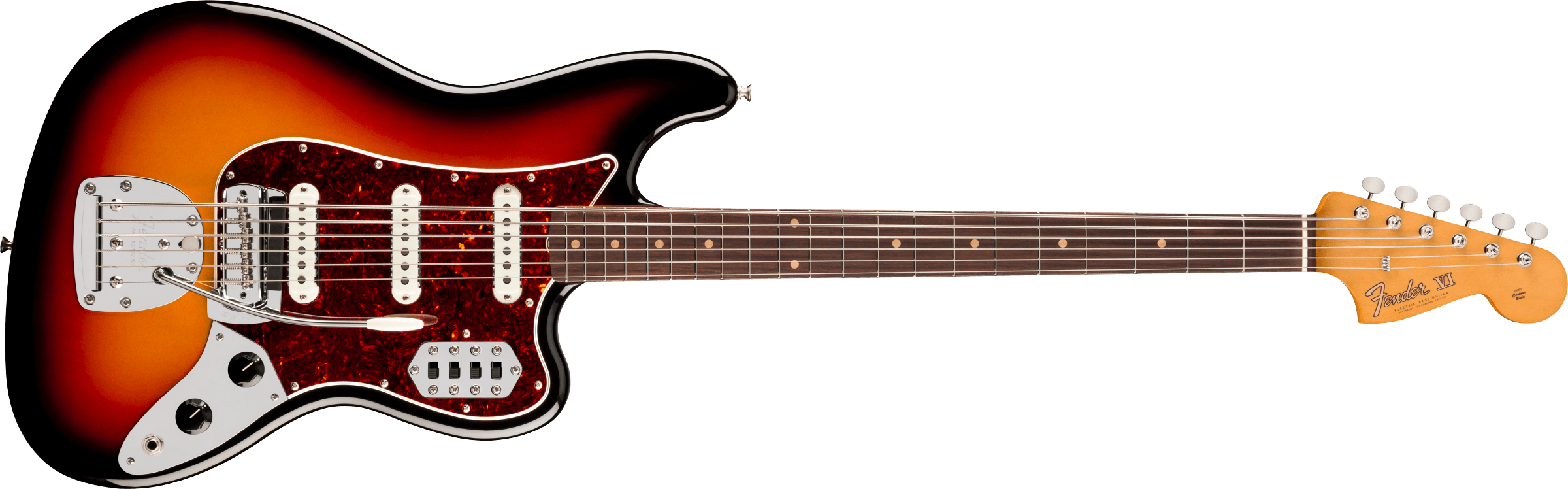 Fender® Vintera® III Early '60s Bass VI, Rosewood Fingerboard, 3-Color Sunburst