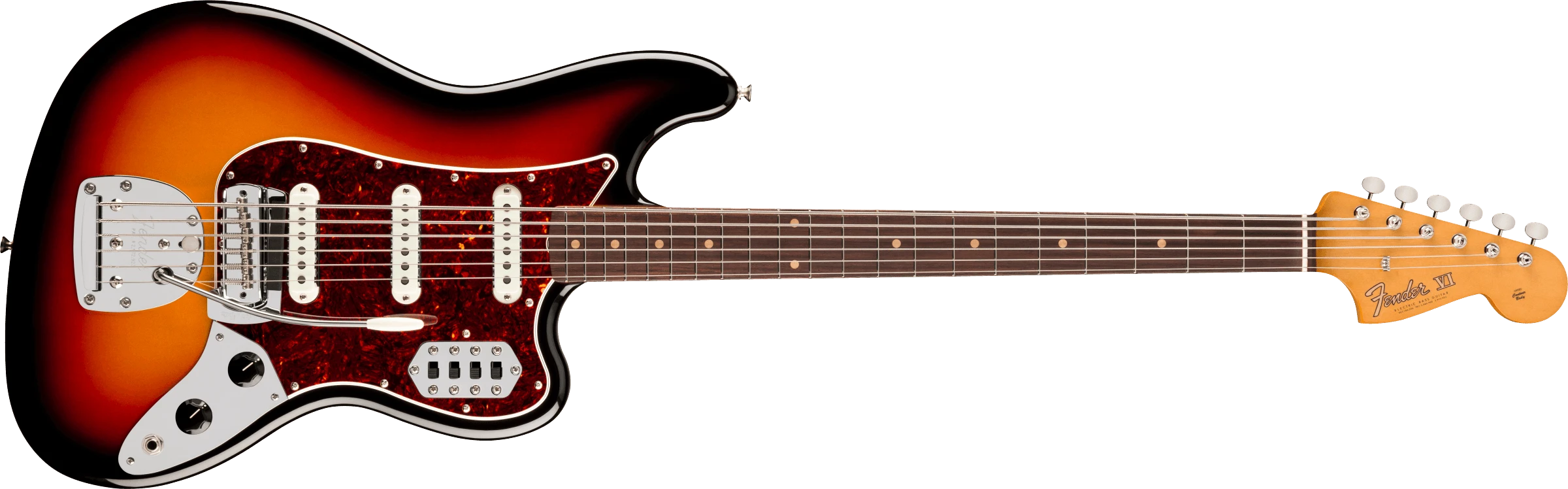 Fender® Vintera® III Early '60s Bass VI, Rosewood Fingerboard, 3-Color Sunburst